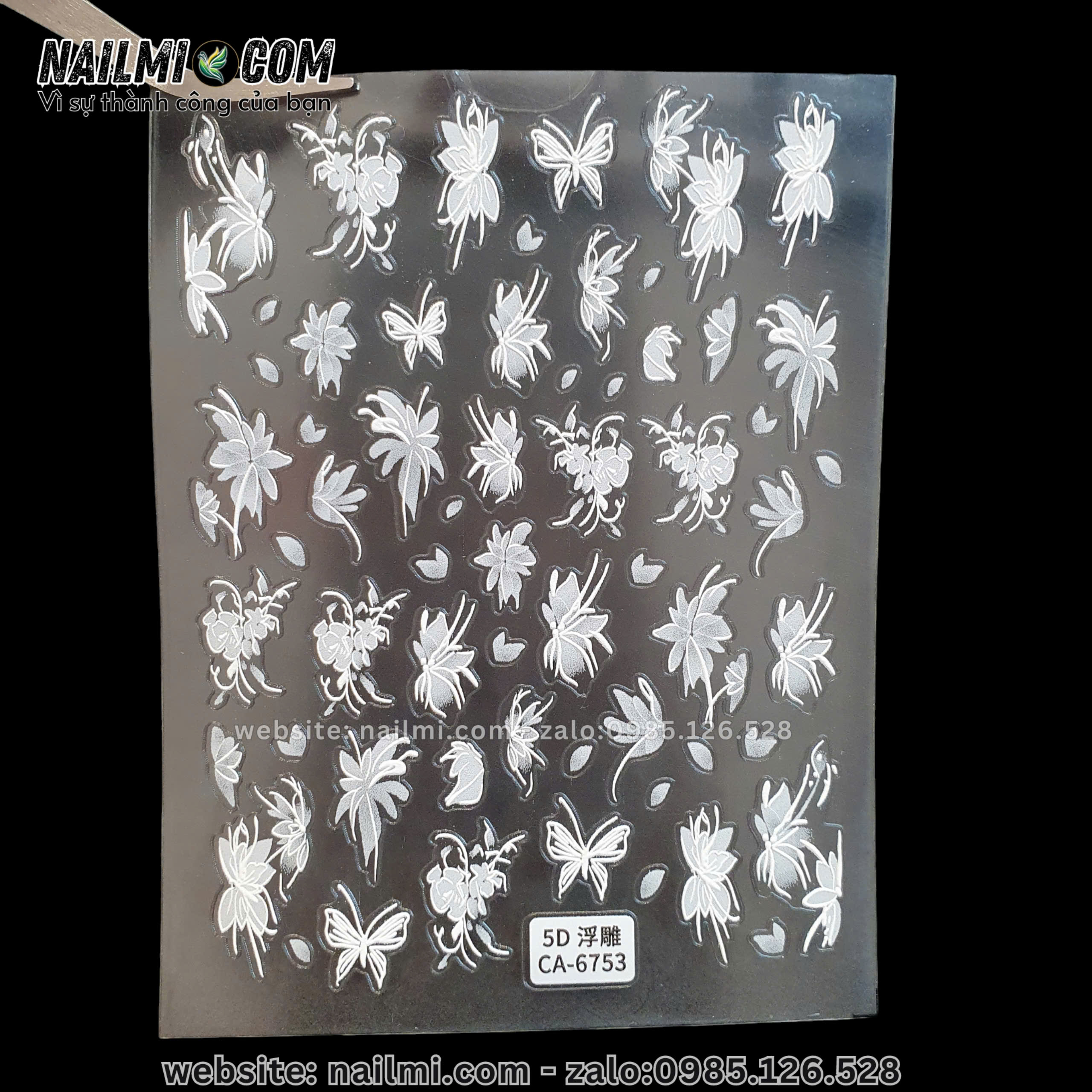 Sticker hoa lá - 5D CA- 6753