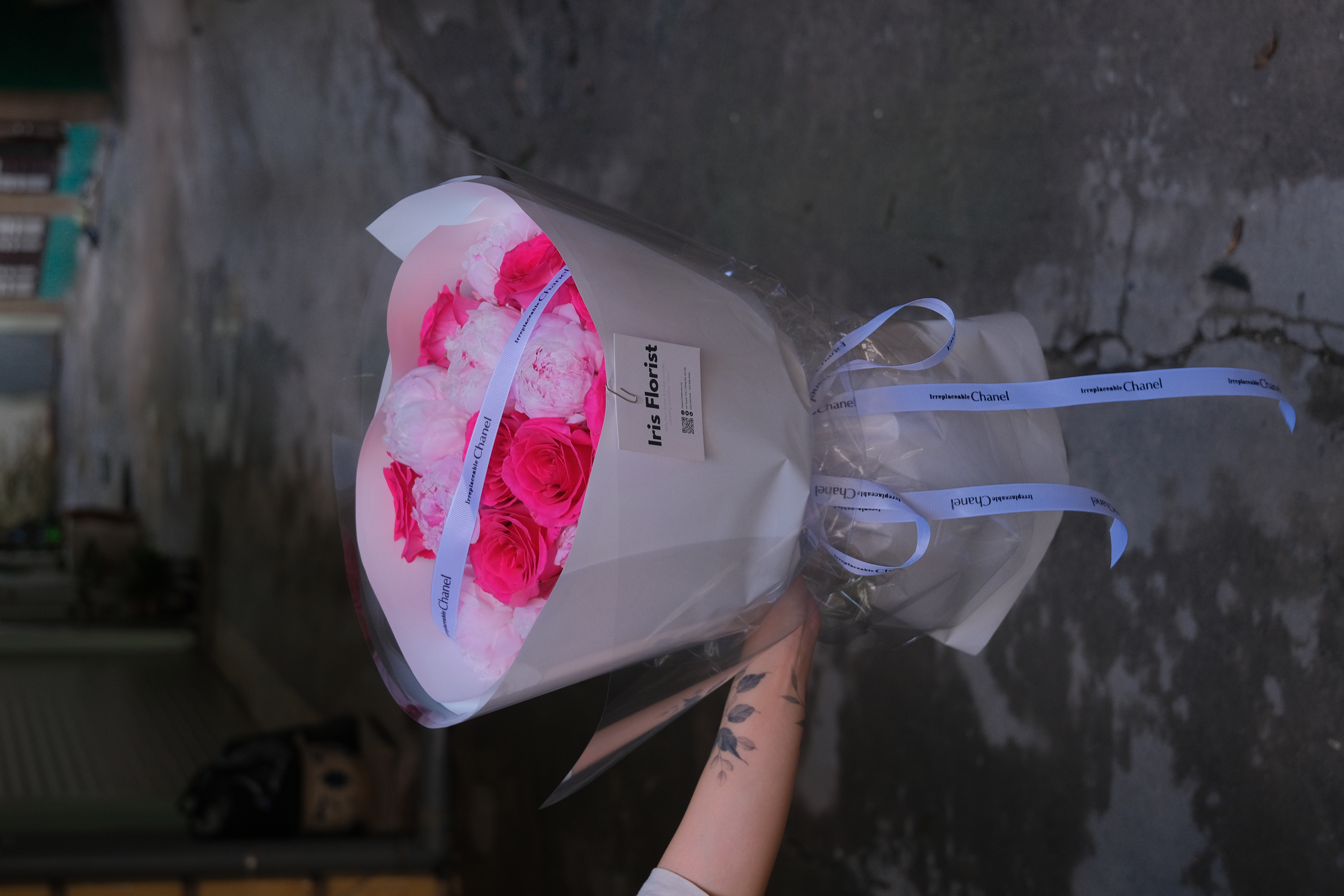 Peony mix Pink Floyd - Bó tròn