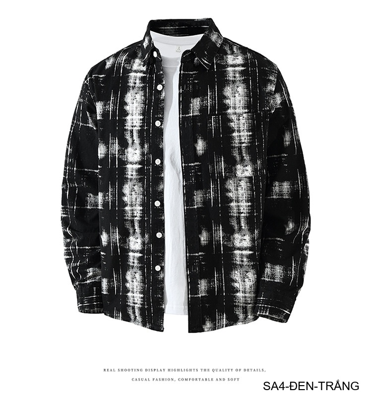 SA4 - Áo sơ mi nam dài tay phong cách Nhật, họa tiết , chất cotton mềm mại, dáng rộng thoải mái_thumbnail_16
