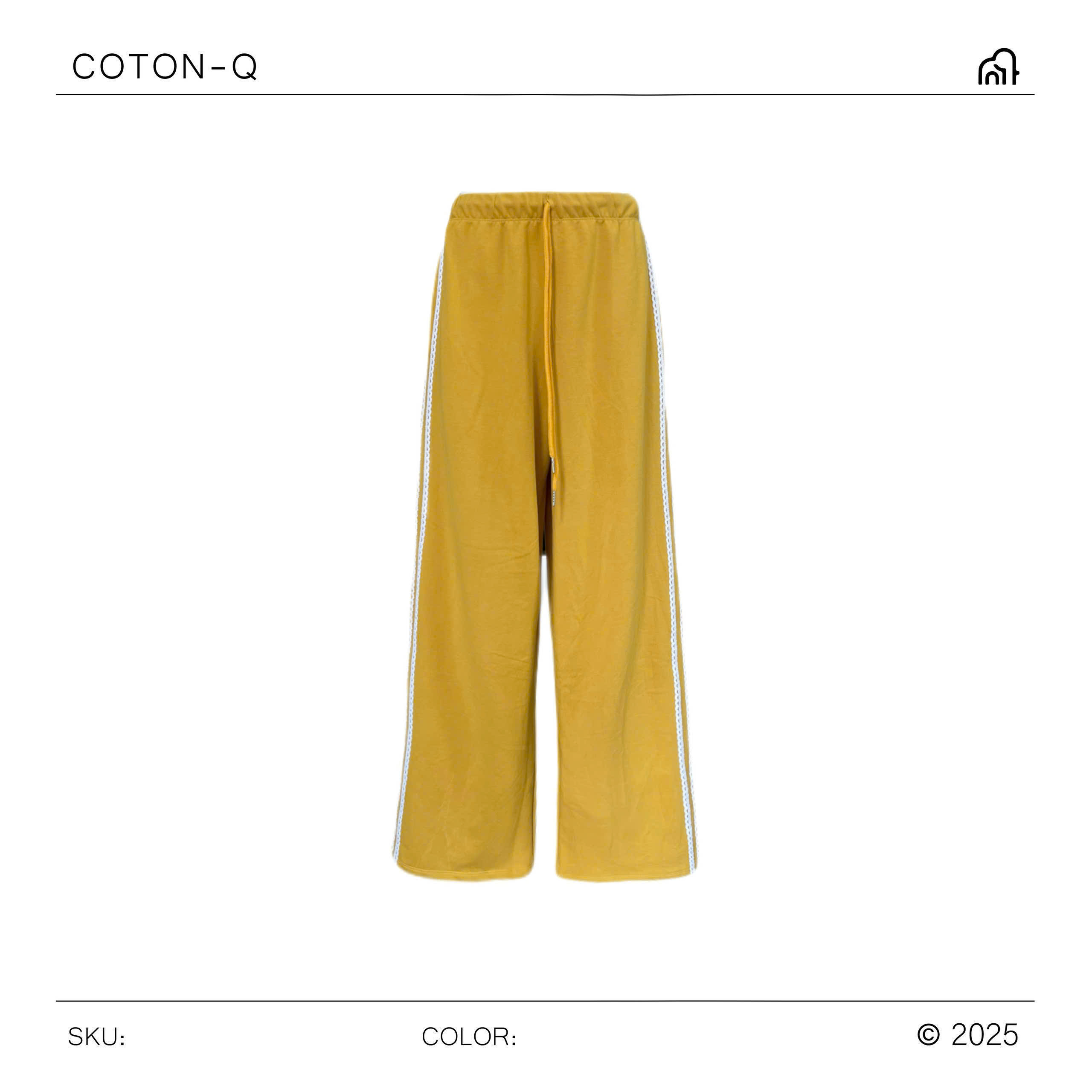 Quần dài lưng thun phối viền ( ĐEN )_thumbnail_3