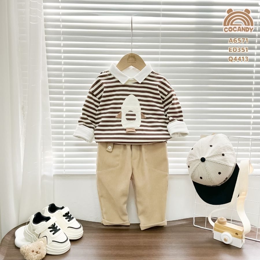 Quần dài nhung NÂU túi chéo_thumbnail_2