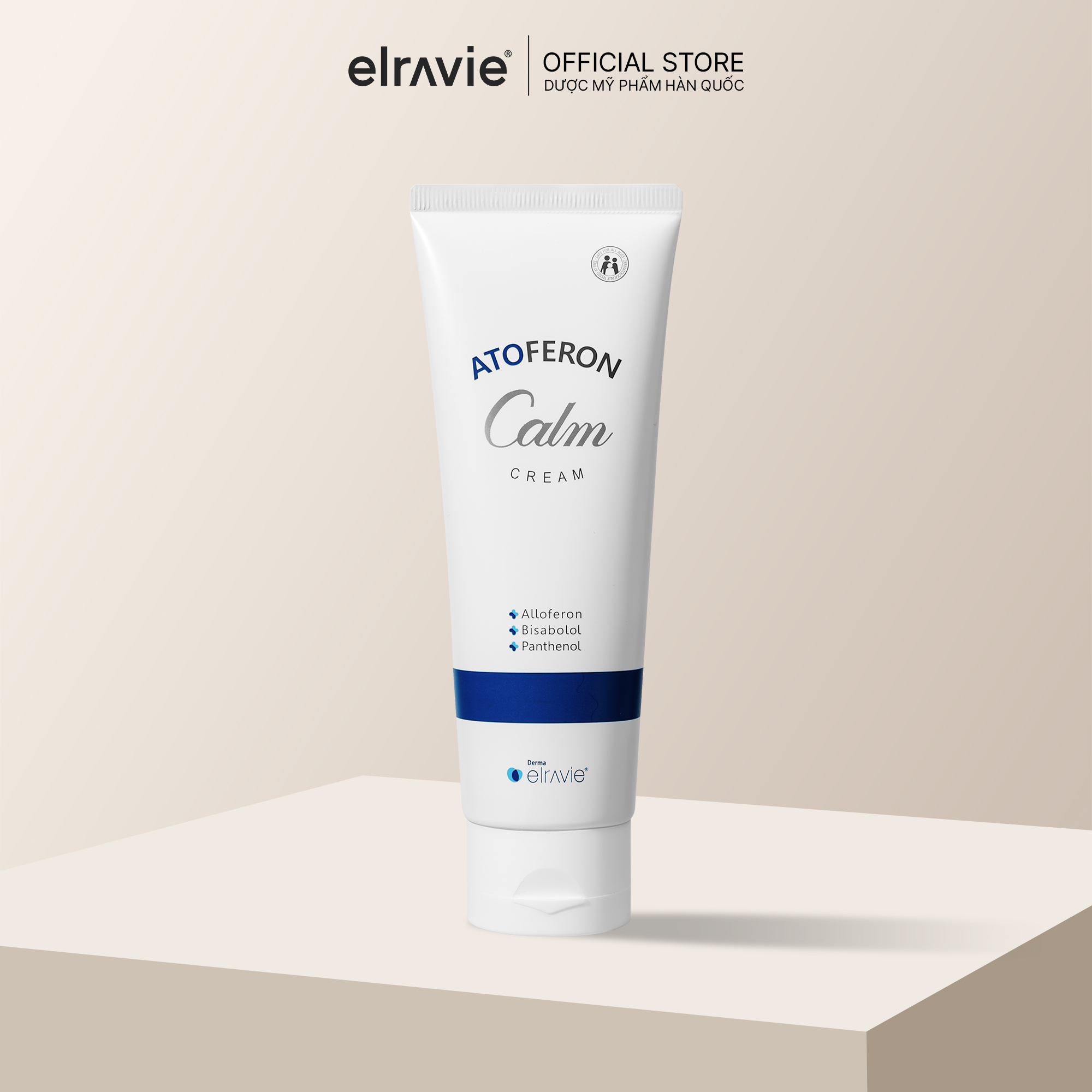 Kem Dưỡng Làm Dịu Mát Dưỡng Ẩm Phục Hồi Cho Da Nhạy Cảm Elravie Atoferon Calm Cream 120/50 ml_thumbnail_3