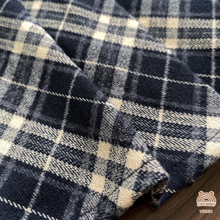 Chân váy kẻ XANH BE phối nơ BE_thumbnail_5