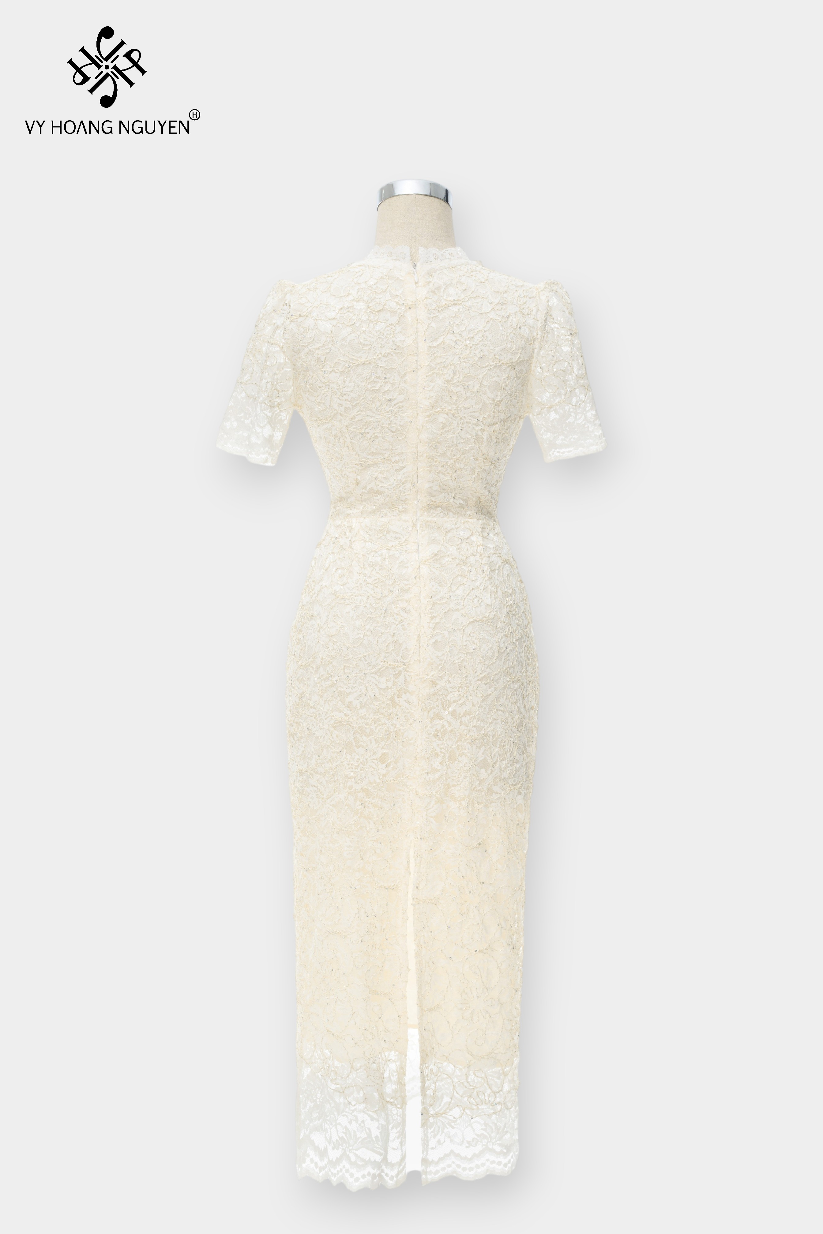 Đầm Bút Chì Kim Sa Phối Ngọc