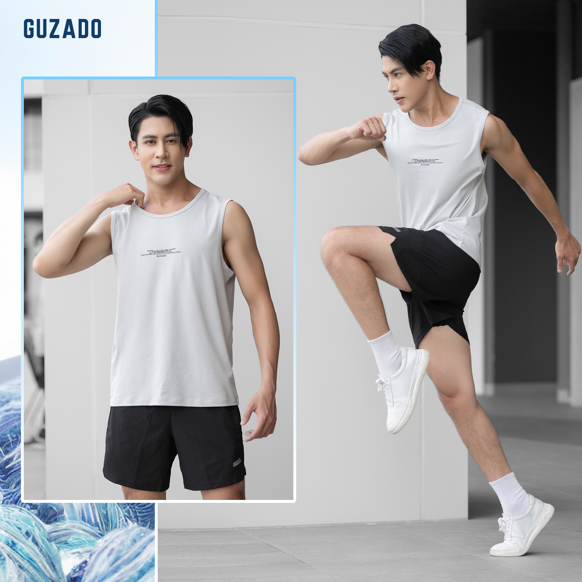 Áo Tanktop Nam GUZADO Ba Lỗ Trơn, Thể Thao GTT02_thumbnail_14