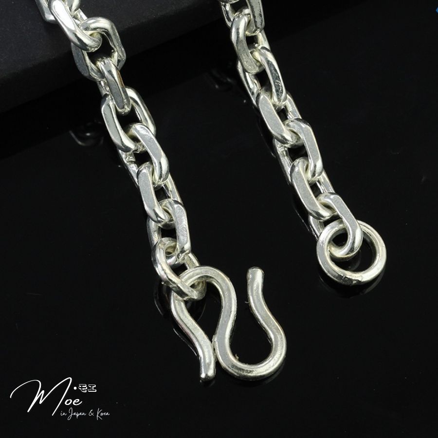 MT2 - Lắc tay nam họng xích vuông bản nhỏ (7c)_thumbnail_2