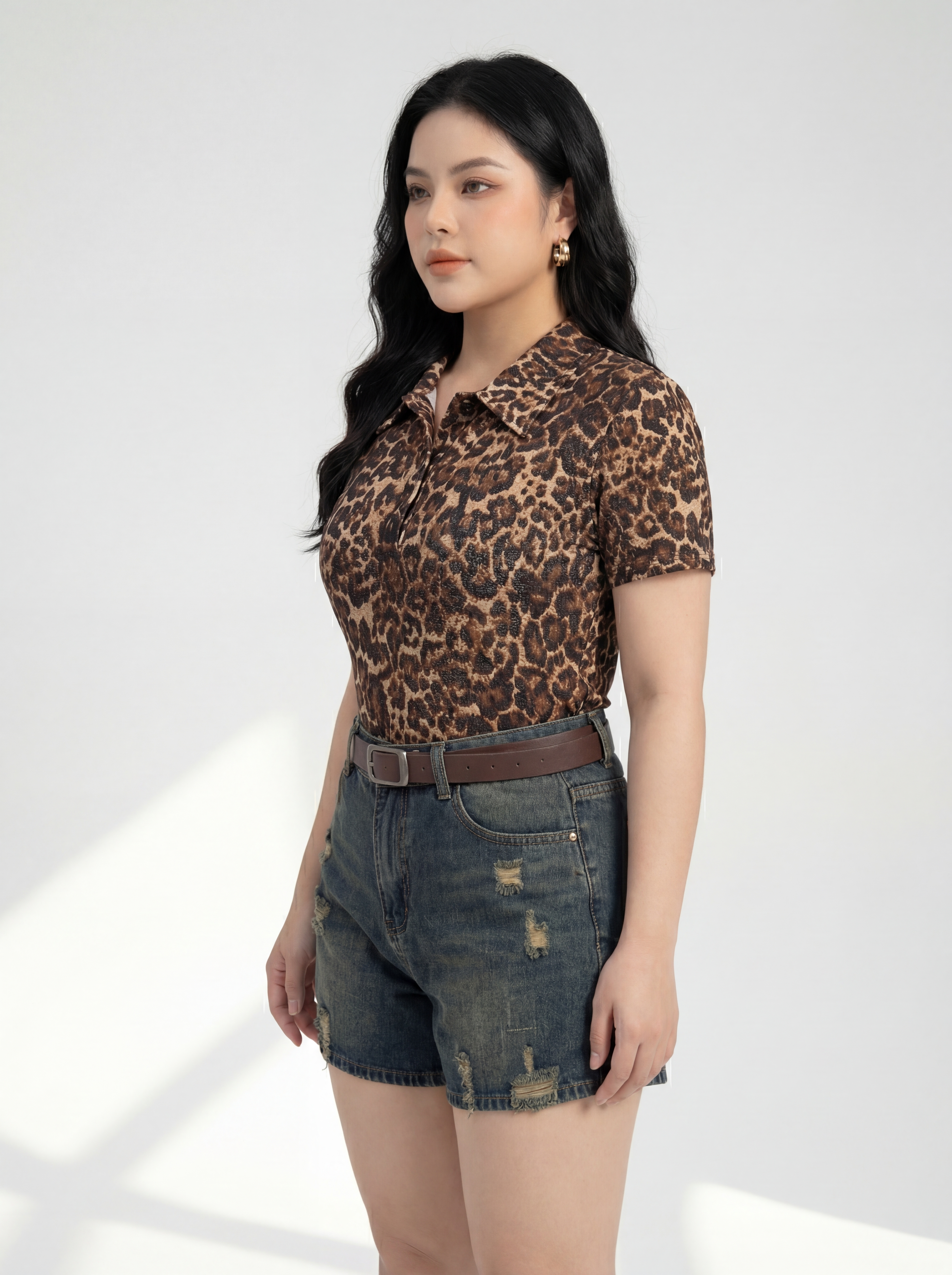 Quần short lửng rách kiểu bigsize QSJ51 dành cho nàng béo mập từ 55-90kg_thumbnail_2