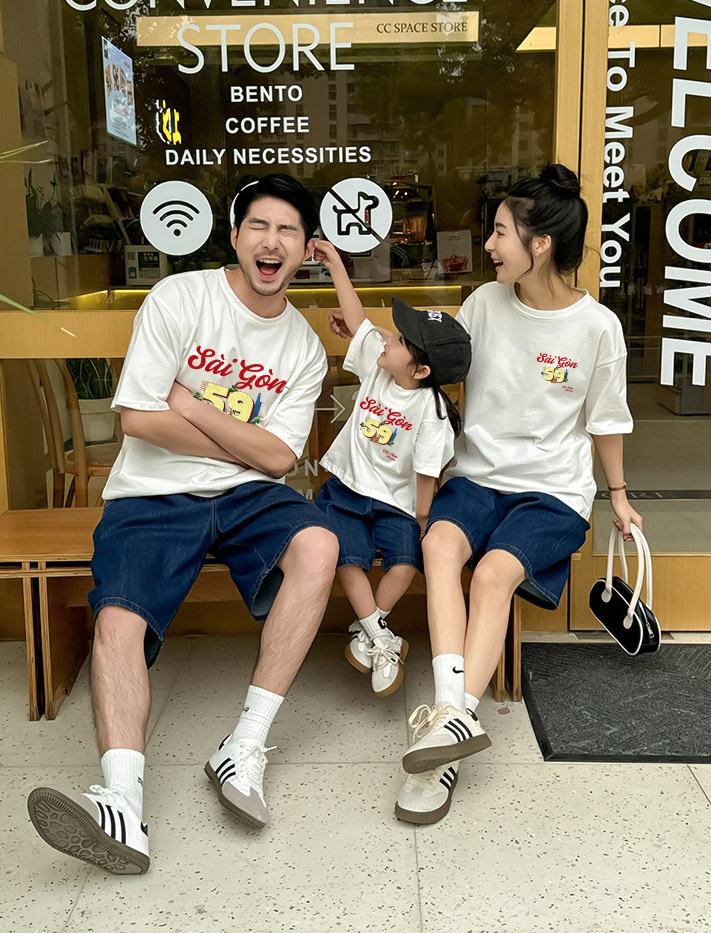 Áo thun nữ du lịch Sài Gòn form vừa regular thoáng mát ARD1282 Miucho Chic in mix_thumbnail_5