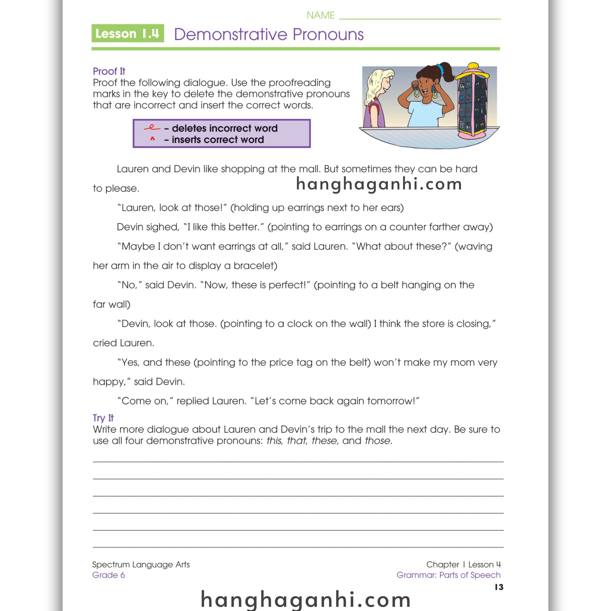 Sách Spectrum Language Arts Workbook Grade 6_thumbnail_13