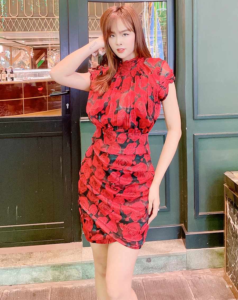 Đầm thiết kế body hoa hồng_thumbnail_3