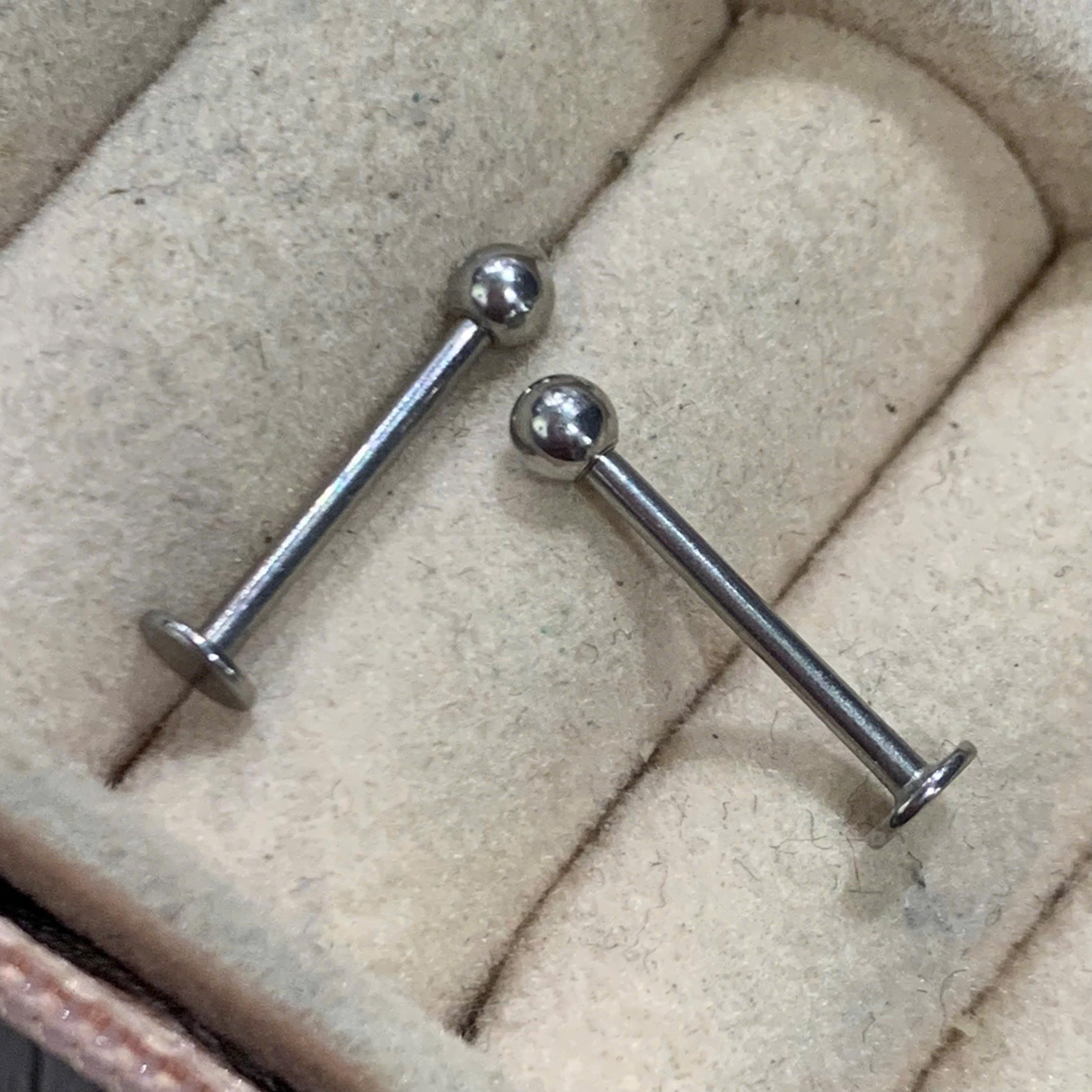 khuyên bi cơ bản đít dẹt 12