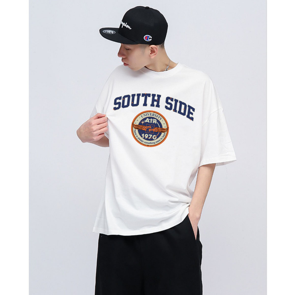 Áo thun nam form rộng ATD183 tay ngắn cổ tròn vải cotton Miucho Man in Typorgraphy_thumbnail_4