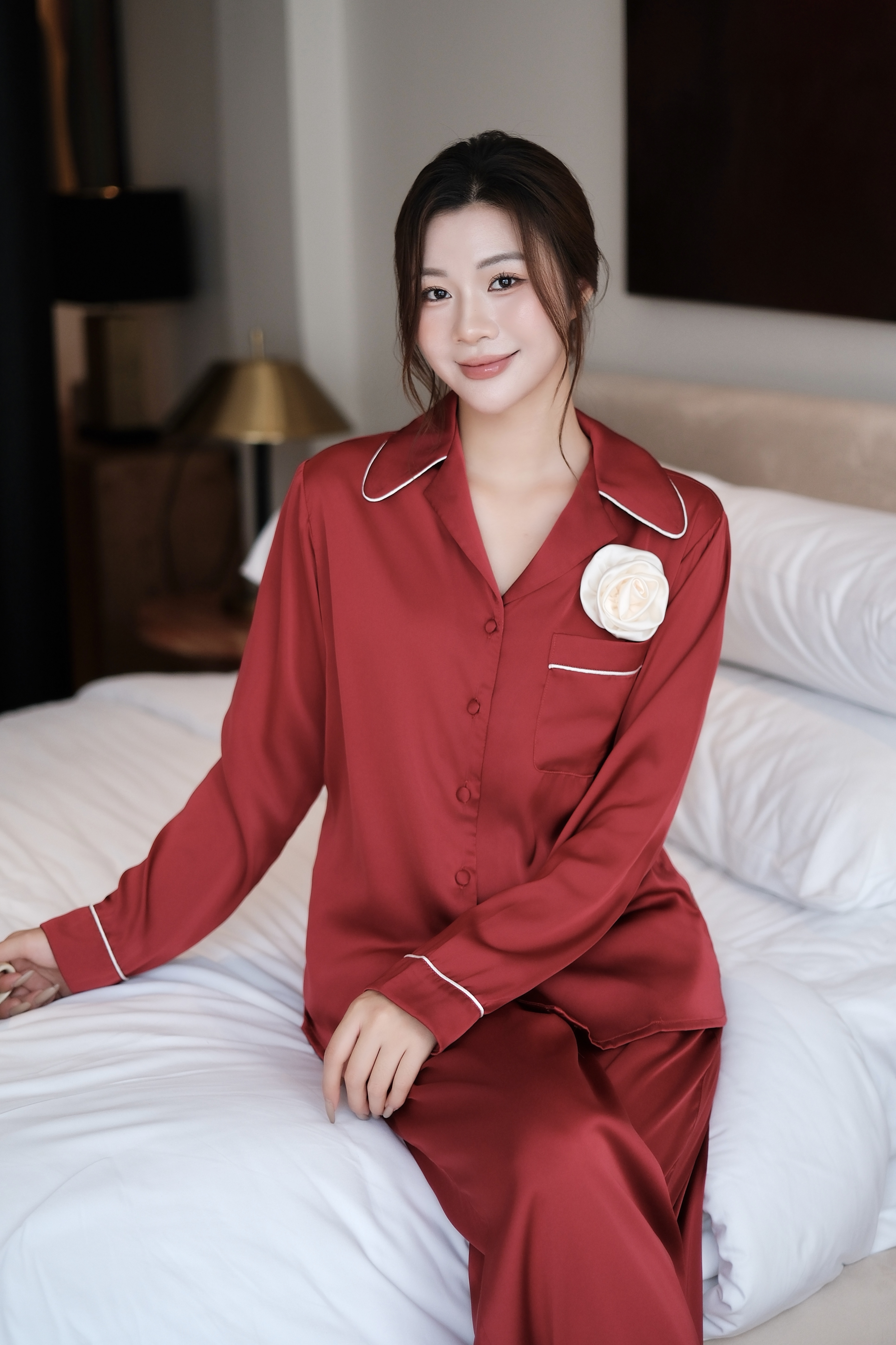 Bộ lụa áo dài tay, quần dài BN608_thumbnail_29