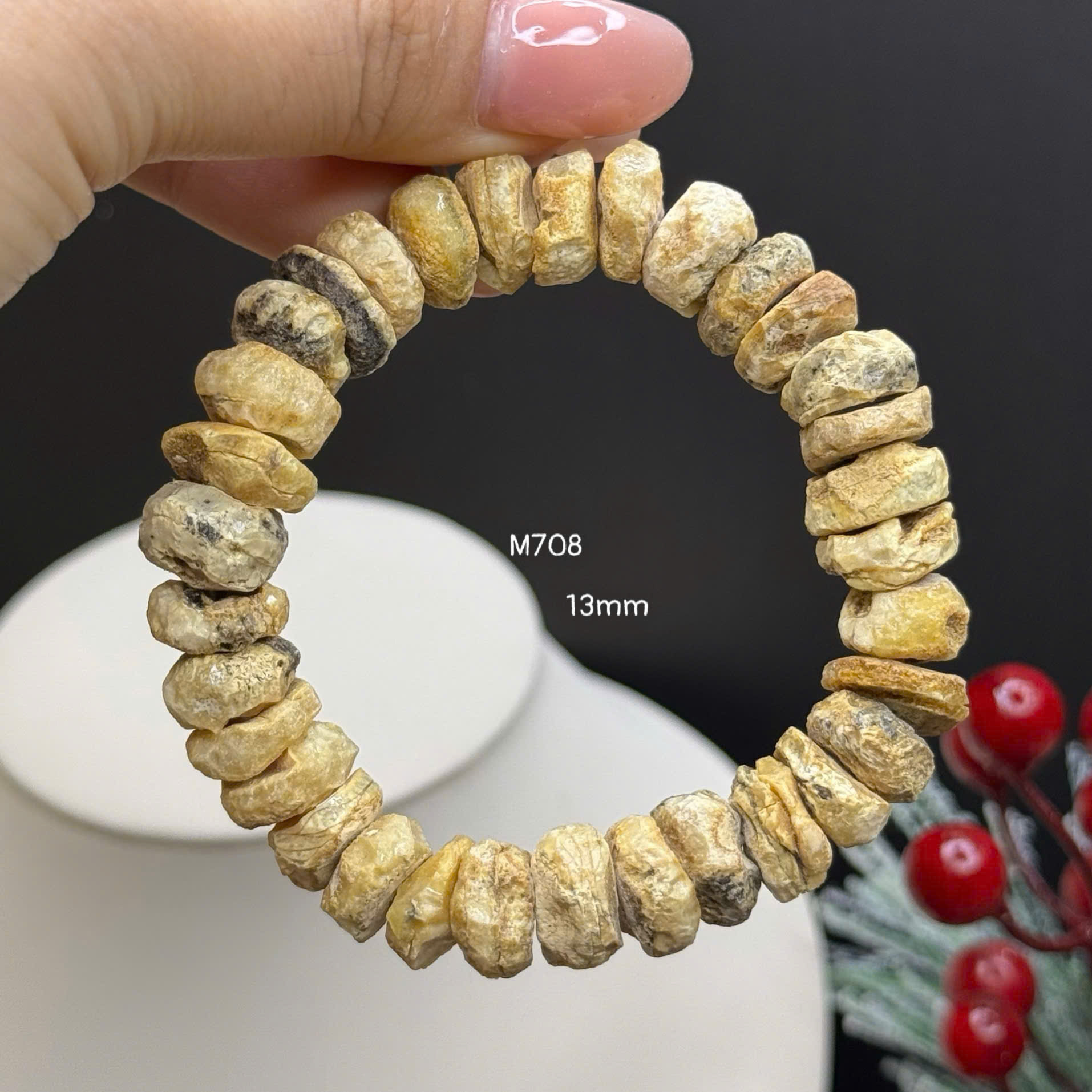 Lắc Tay Thô Mộc Sáp Bánh Xe - M708