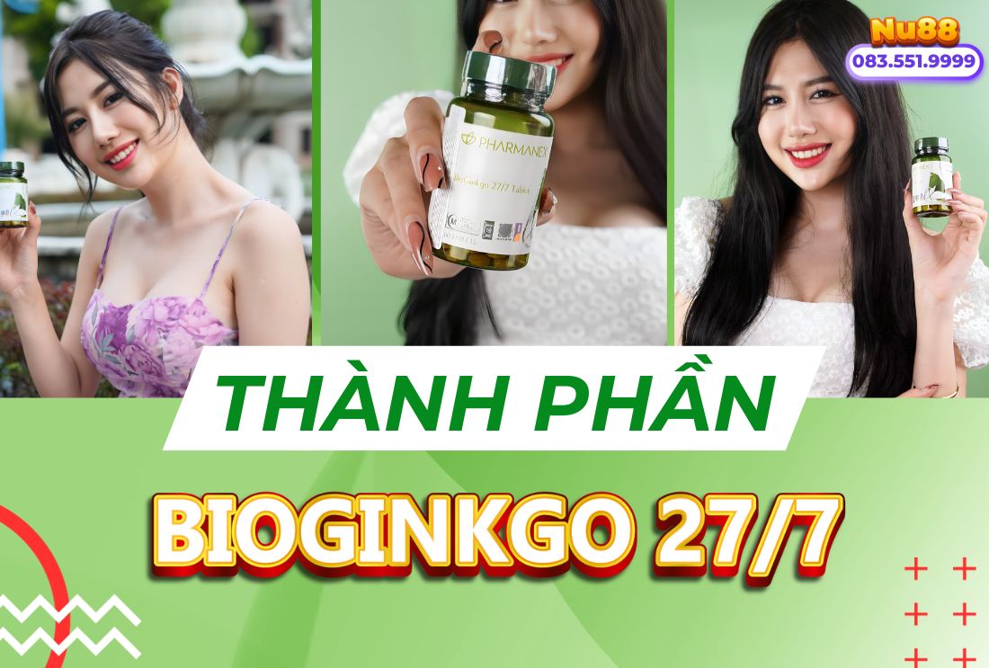 Thành Phần Của Bổ Não Bioginkgo 27/7 Nuskin