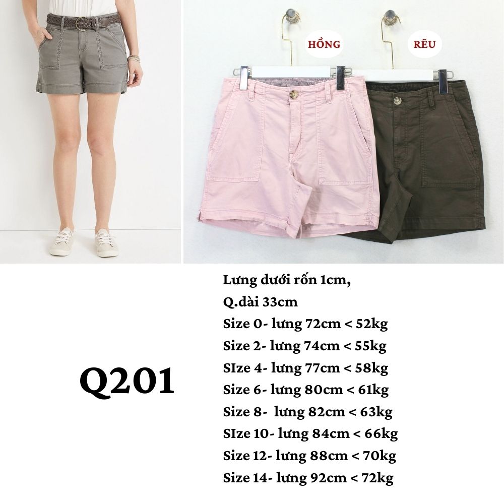 Q201- QUẦN SHORT KAKI