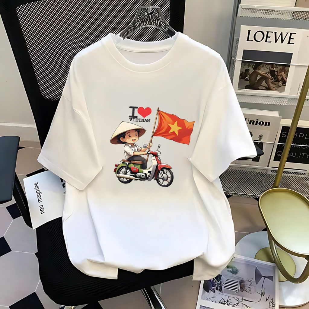 [Form rộng] Áo phông nữ 'Cờ Đỏ Sao Vàng Việt Nam- Độc lập tự do' - LOZA G0293_thumbnail_14