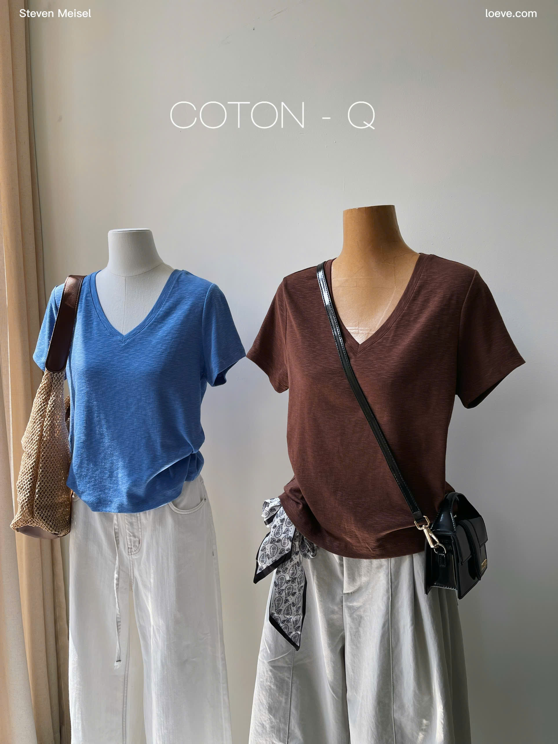 Áo thun xước cổ tim ( ĐEN ) - TRỘN CHIỀU DÀI_thumbnail_2