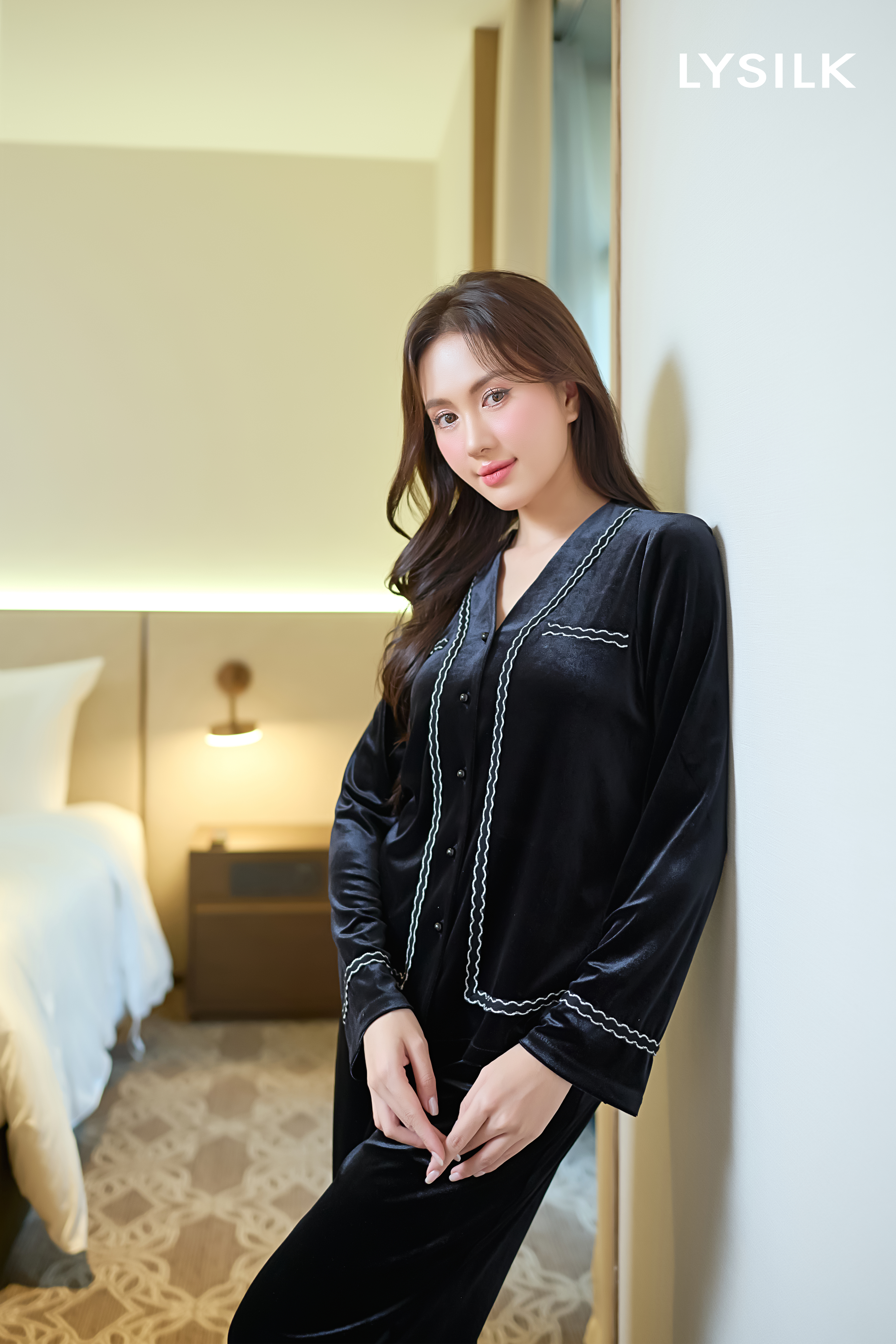 Bộ nhung áo dài, quần dài BN579_thumbnail_7