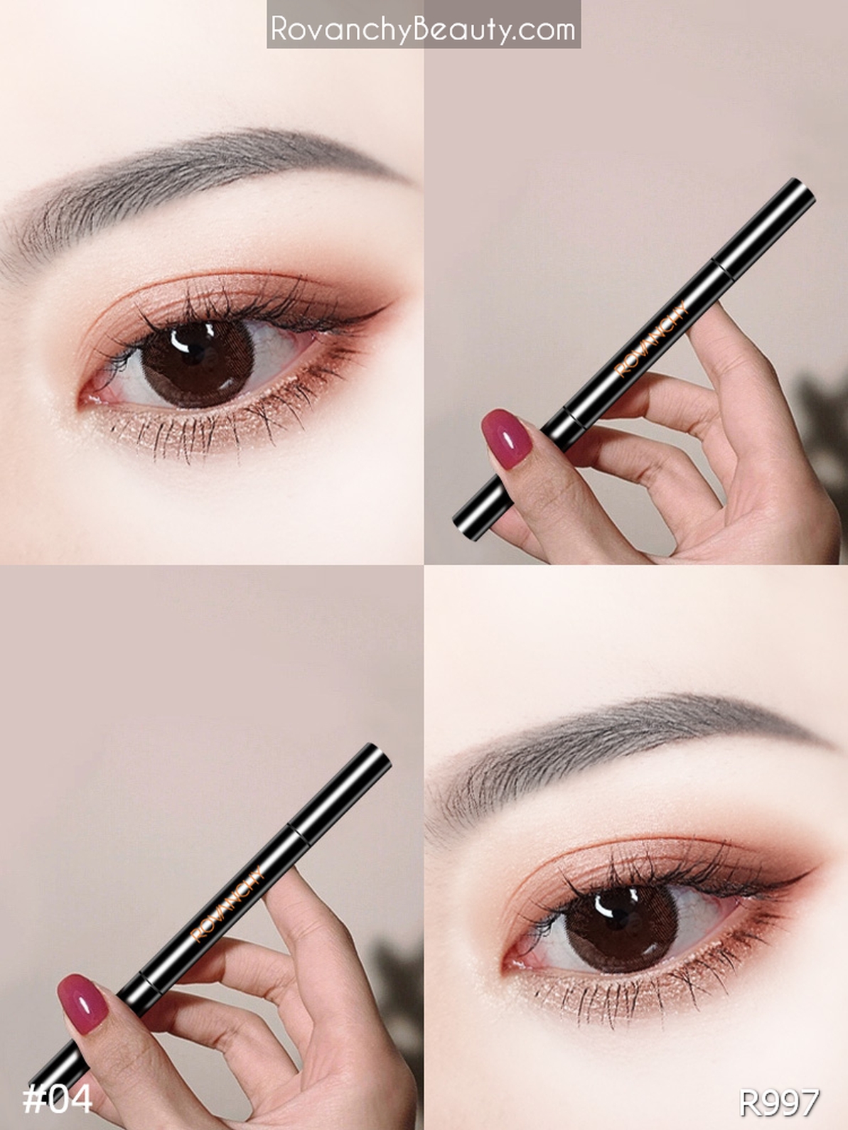 R997 Chì Kẻ Mày 2 Đầu Chống Nước, Lâu Trôi ROVANCHY – Kẻ Mày Tự Nhiên, Bền Màu, Dễ Kẻ Cho Người Mới_thumbnail_20