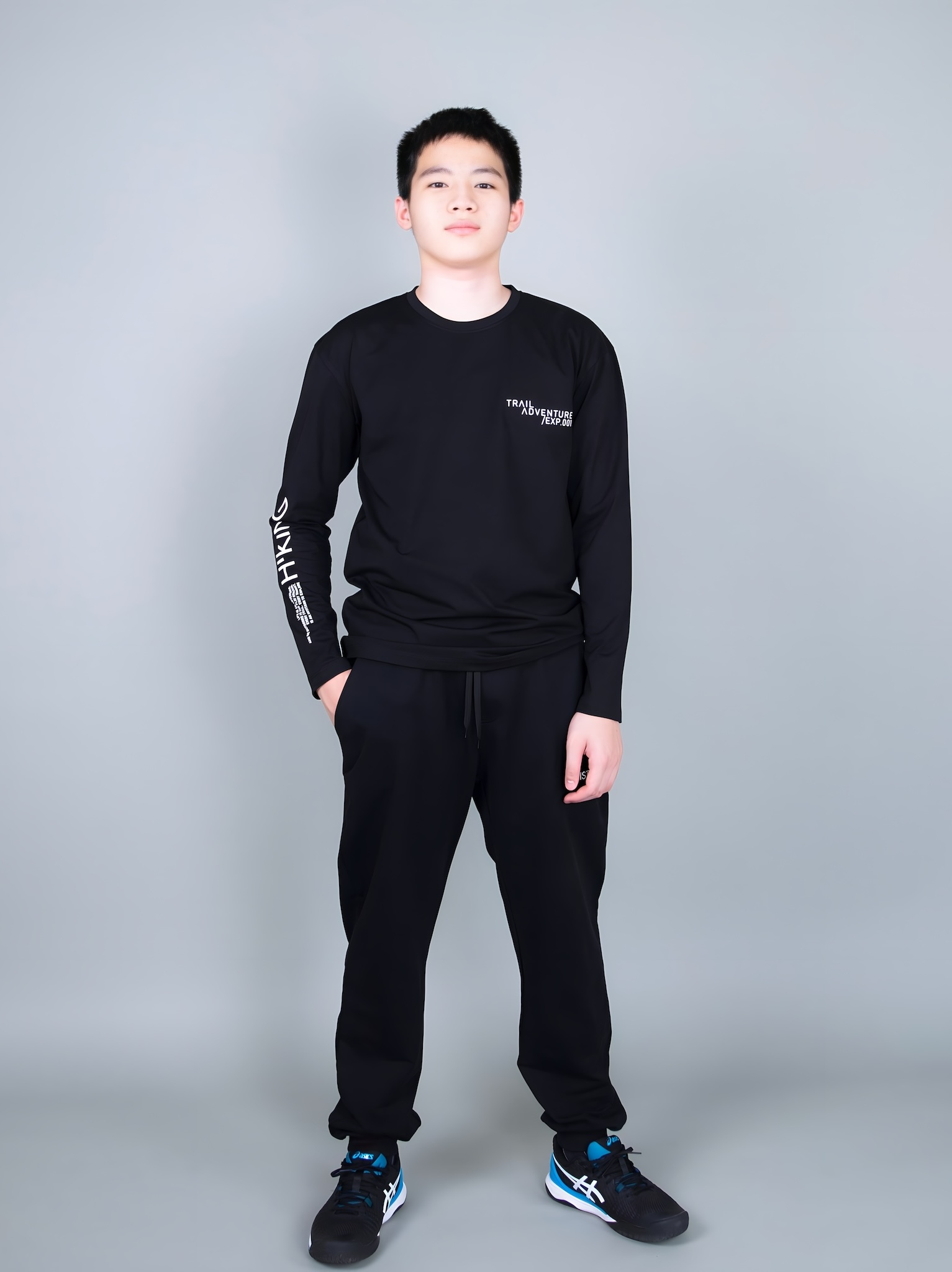 Áo phông dài tay đen in chữ trắng_thumbnail_4