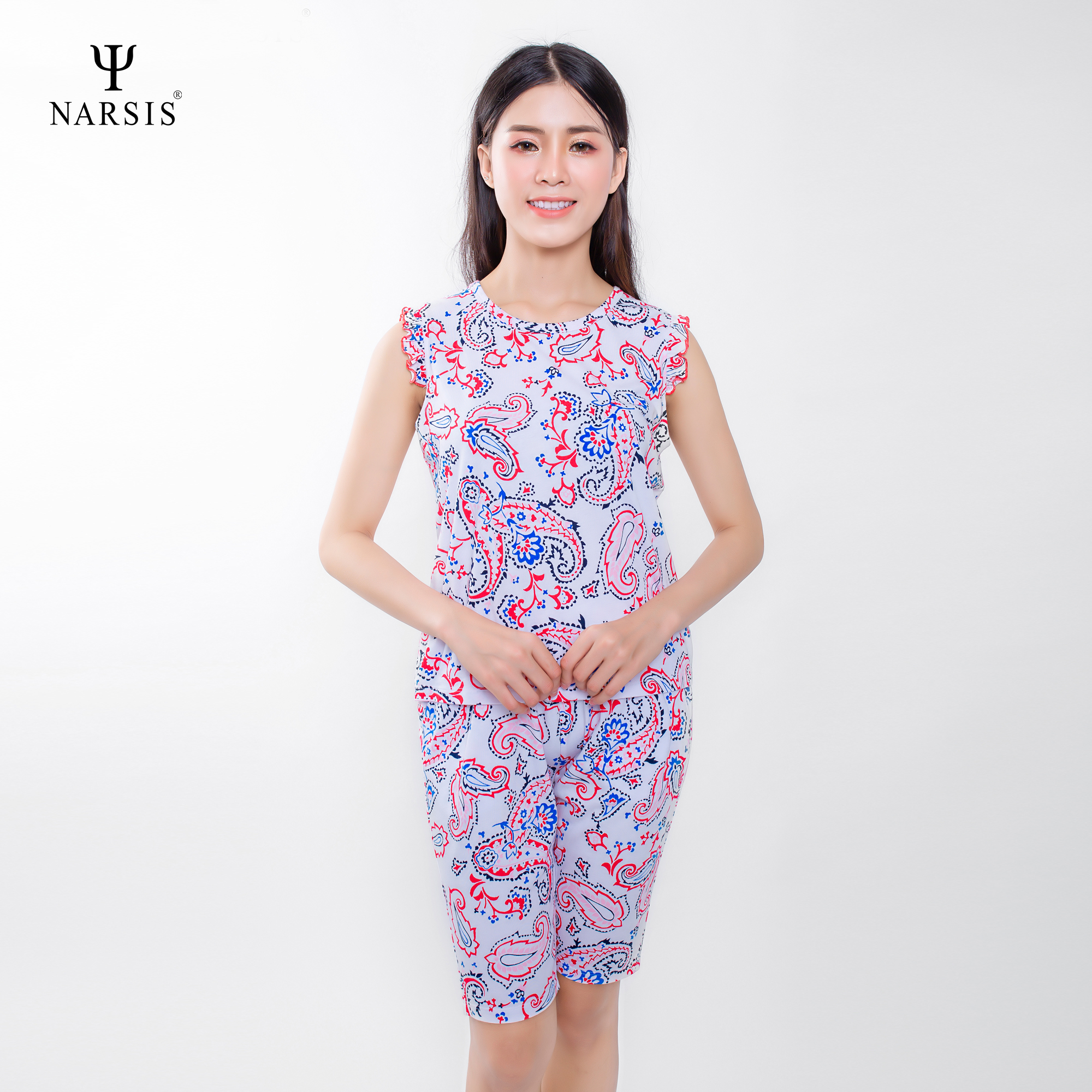 BỘ HÈ NỮ M0017 NARSIS CHẤT LIỆU THOÁNG MÁT, DỄ CHỊU, THOẢI MÁI CẢ NGÀY, DỄ VẬN ĐỘNG