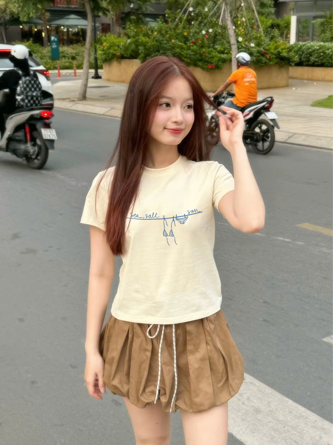 Áo baby tee ôm body hè biển 2146 Miucho cổ tròn vải cotton 4c thoáng mát in mix_thumbnail_3