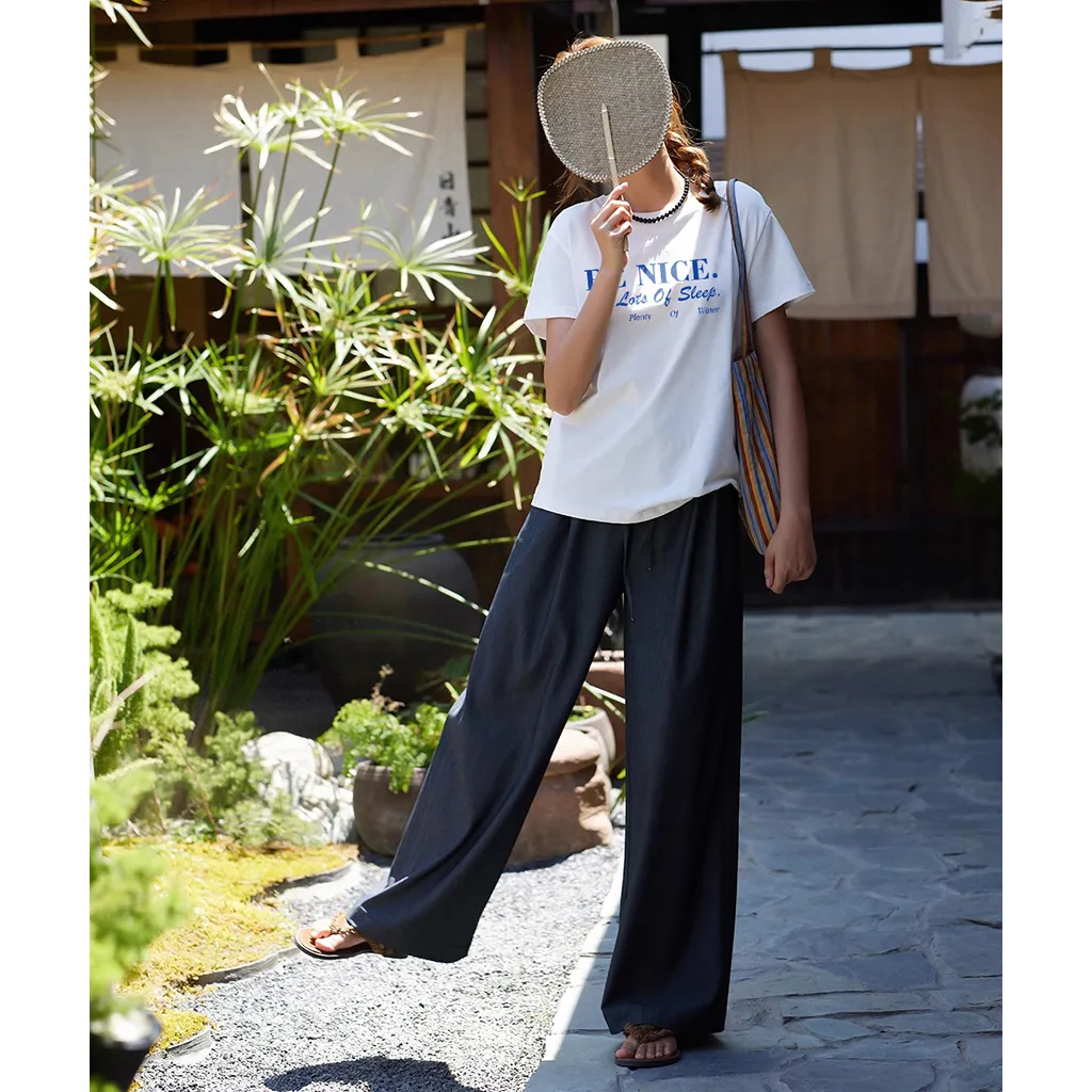 Áo thun nữ form vừa basic dễ phối đồ 2535 Miucho Chic vải cotton thoáng mát cổ tròn thấm hút mồ hôi_thumbnail_4