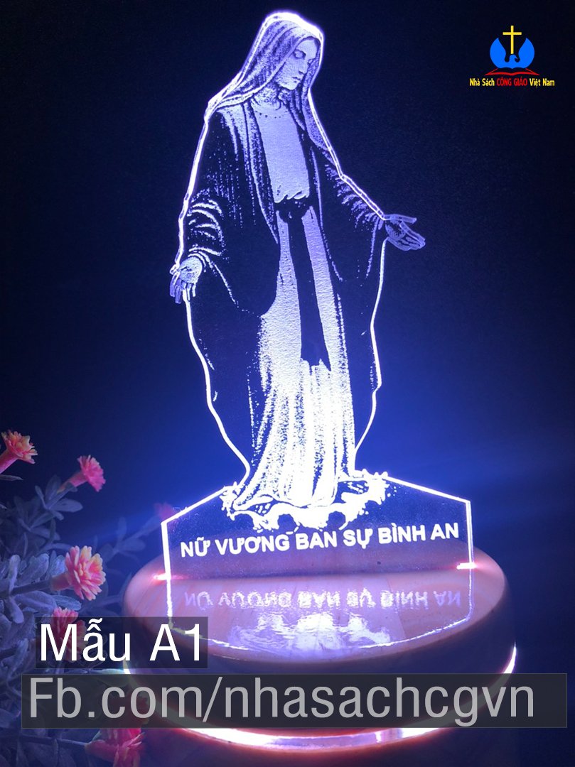 Đèn 3D Đức Mẹ ban ơn A1