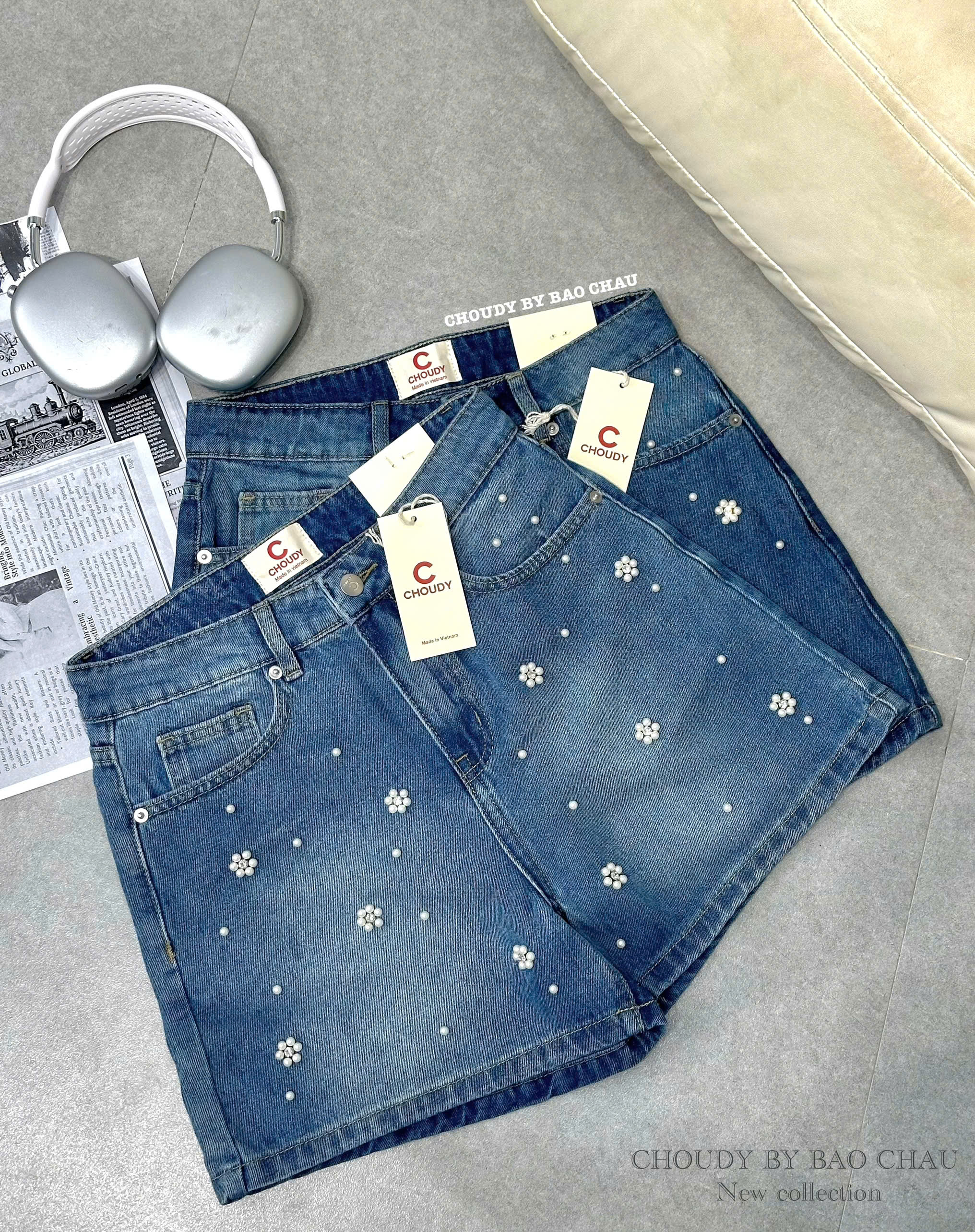 U245 QUẦN SHORT JEAN ĐÍNH ĐÁ 2 MÀU_thumbnail_4