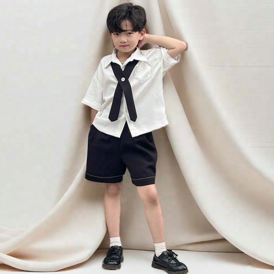 Bộ Quần Áo Xược Hàn Đùi Cho Bé Trai_thumbnail_11