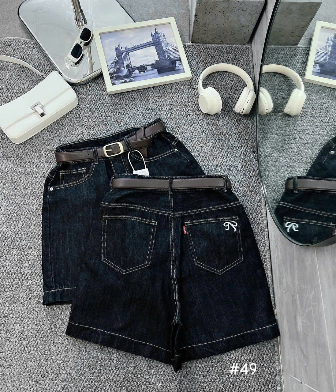 Quần short jean lửng thêu nơ bigsize QSJ049(XT) bigsize dành cho nàng mũm mĩm_thumbnail_4