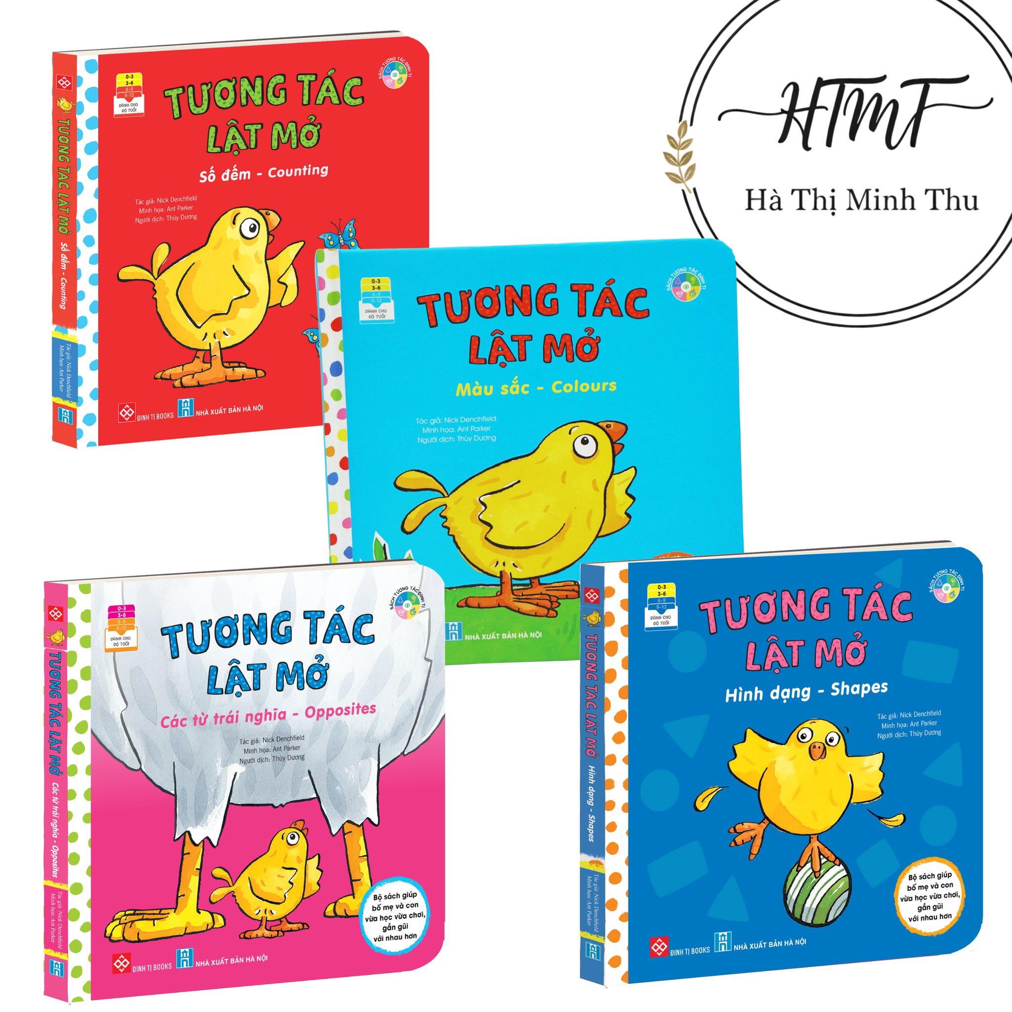 Combo 4 cuốn sách song ngữ Tương tác lật mở