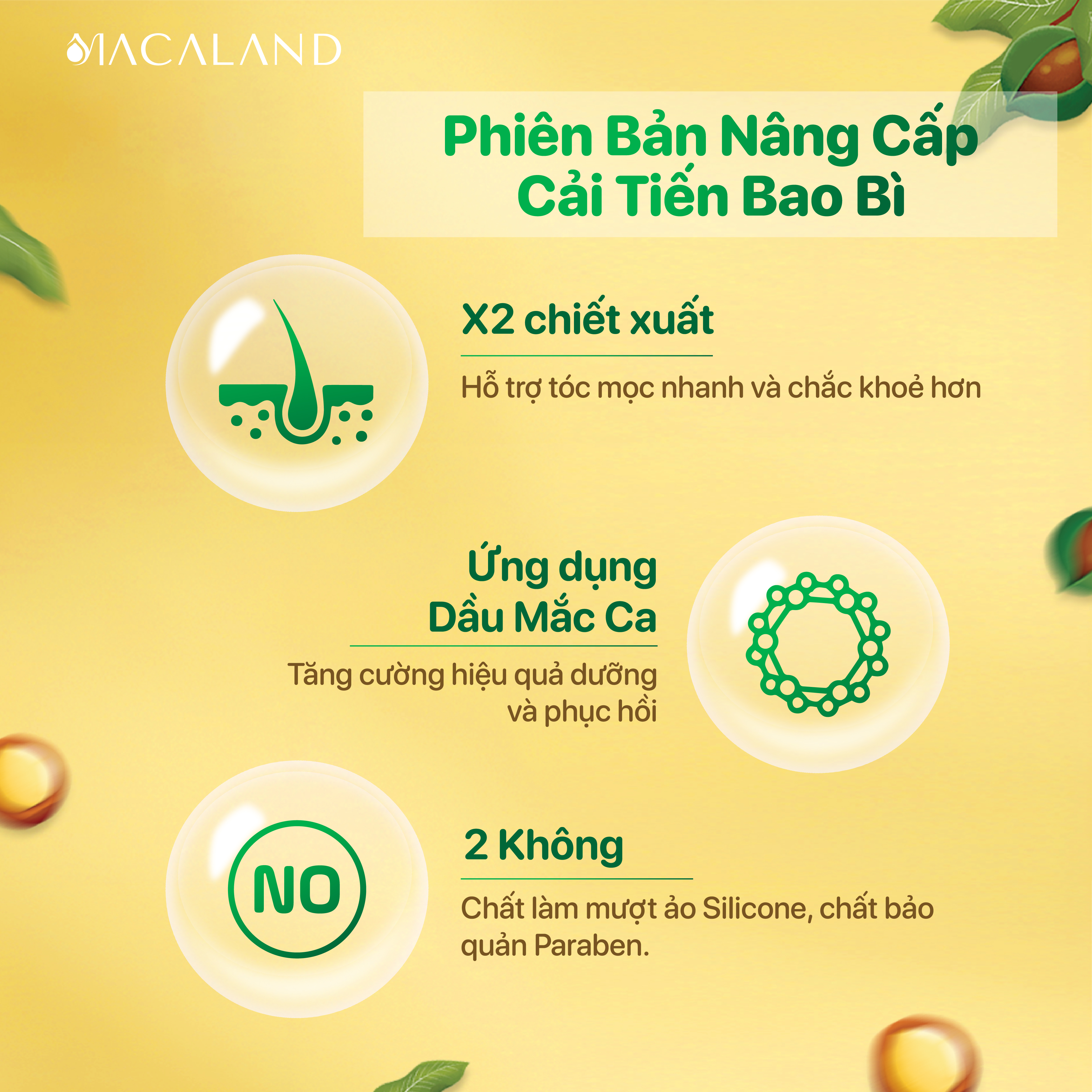 Xịt dưỡng tóc dầu Mắc Ca – tinh dầu Bưởi Macaland 100ml phục hồi hư tổn, hỗ trợ mọc tóc nhanh và chắc khỏe_thumbnail_2