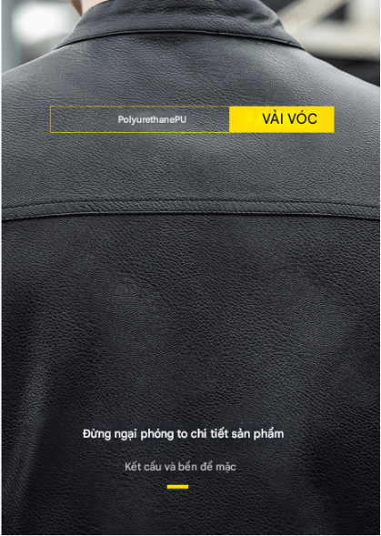 Biker PU Cổ Trụ – Zipper Pocket_thumbnail_4