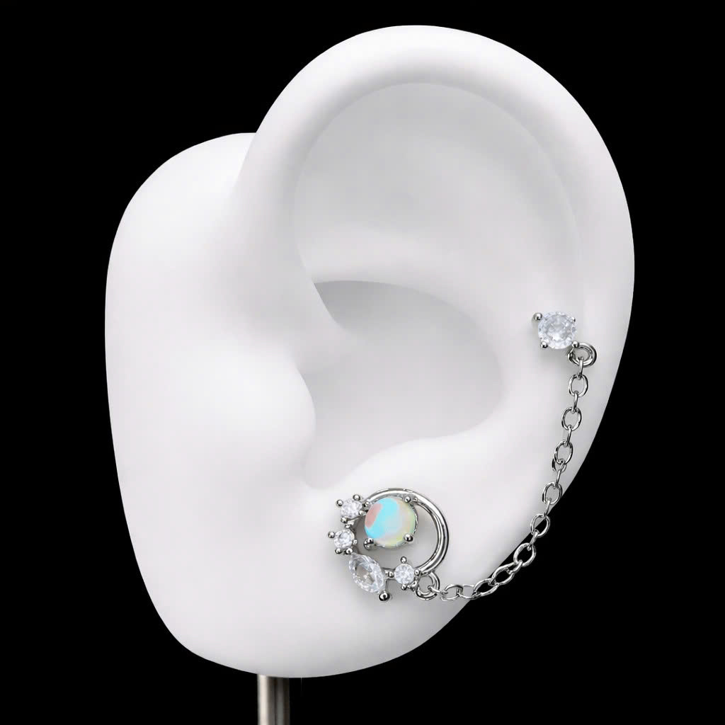 Khuyên kiểu xích mặt đá vàng trắng kim cương._thumbnail_1