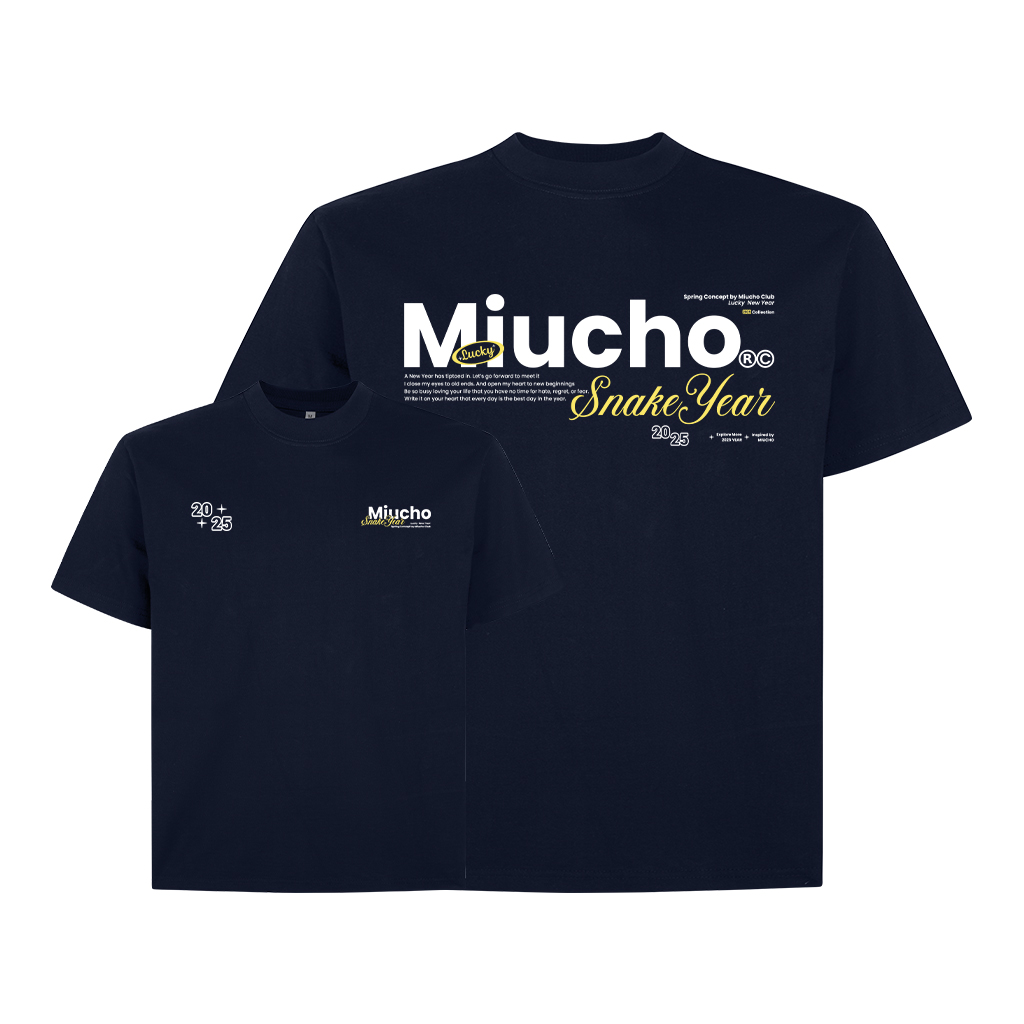 Áo phông tết form boxy local brand cổ tròn chất vải cotton 2c 250gsm 1821 Miucho Club in typography_thumbnail_7