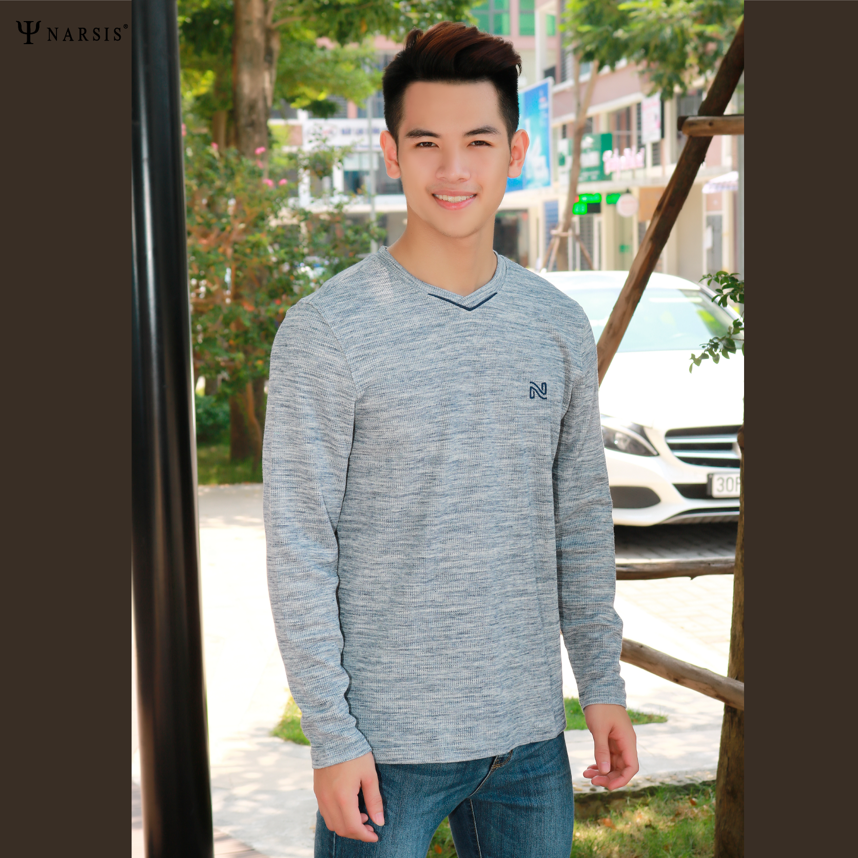 ÁO THU ĐÔNG NAM D7091 D7091 NARSIS CHẤT LIỆU THOÁNG MÁT, DỄ CHỊU, THOẢI MÁI CẢ NGÀY, DỄ VẬN ĐỘNG_thumbnail_2