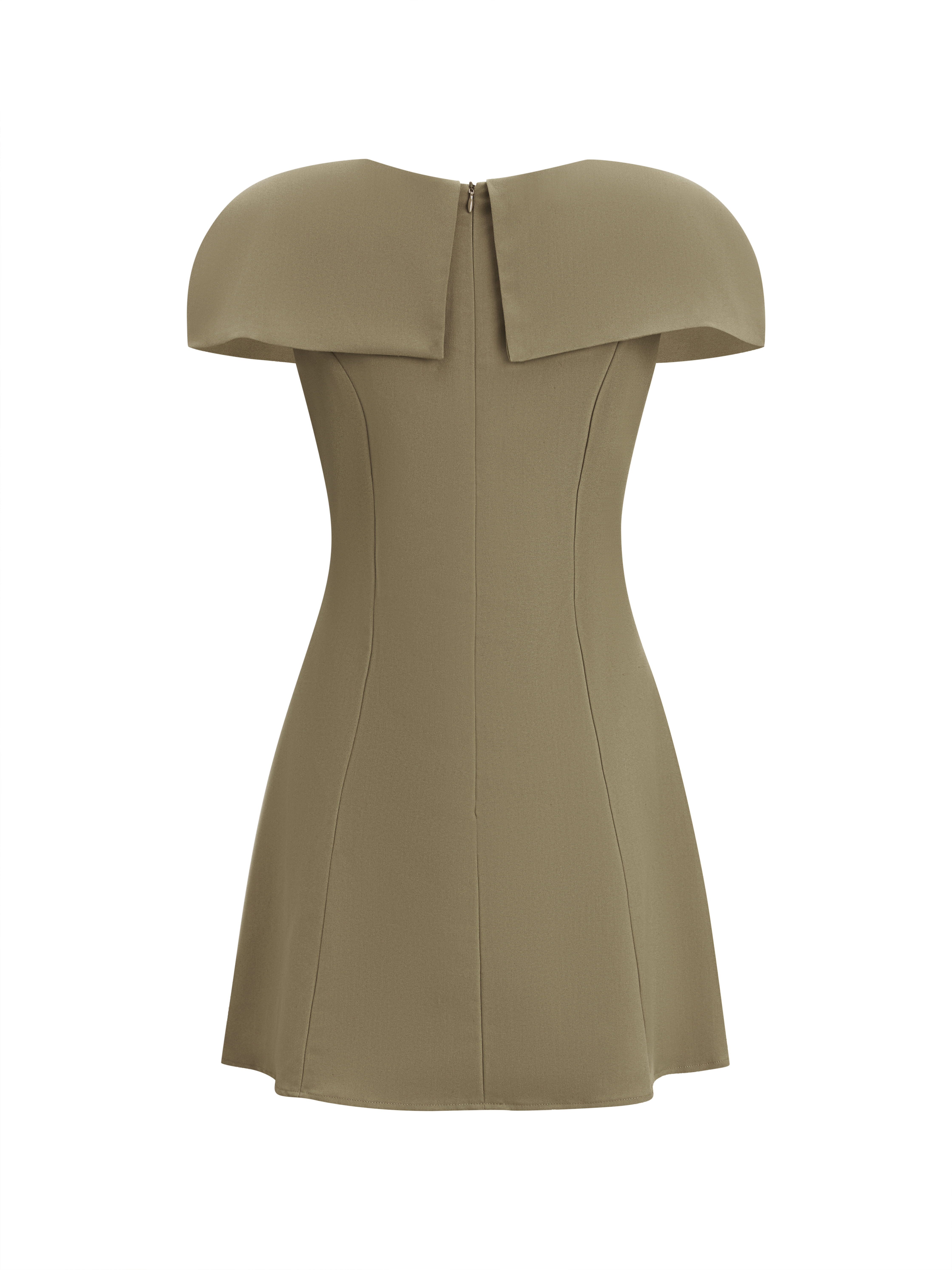 BIGSIZE - Đầm dáng A xếp ly vai tay V- DA192_thumbnail_1