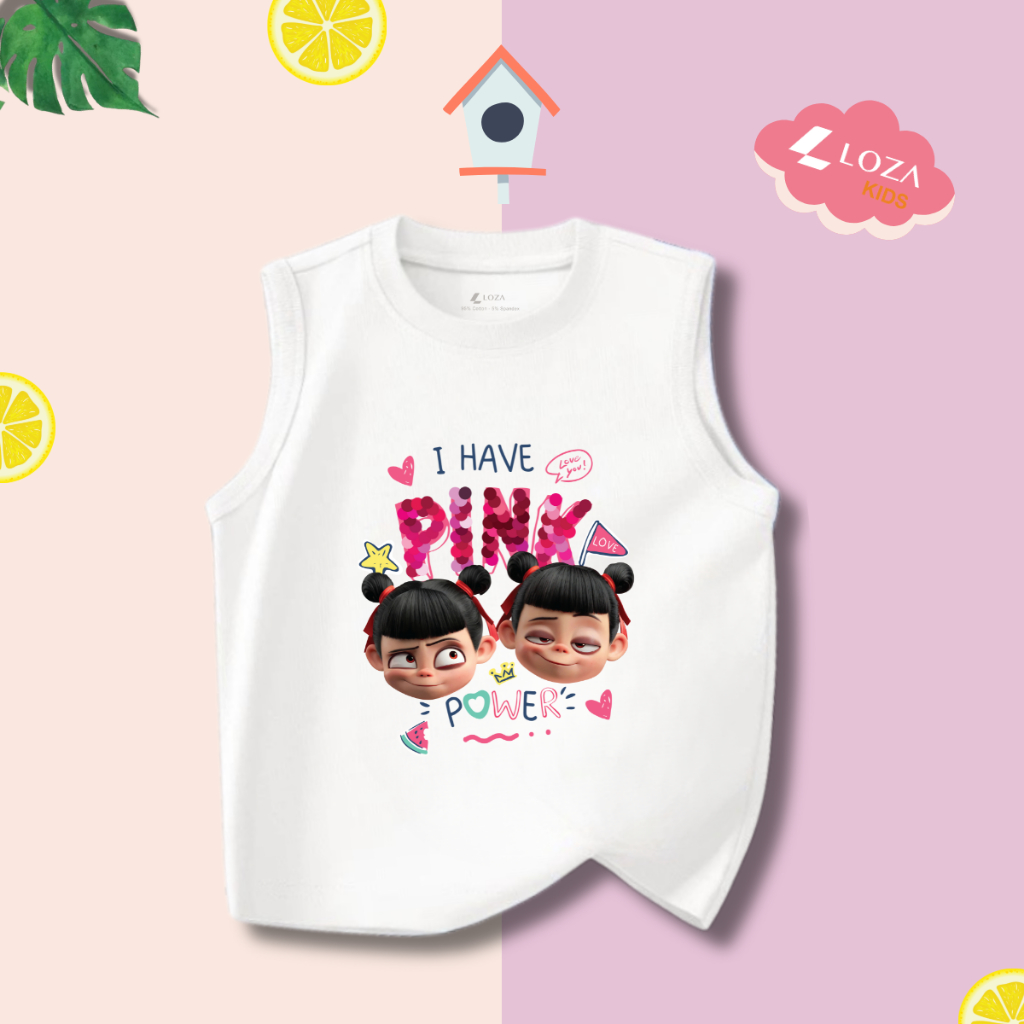 Áo thun sát nách bé gái in hình Natra - Loza Kids ST002_thumbnail_6