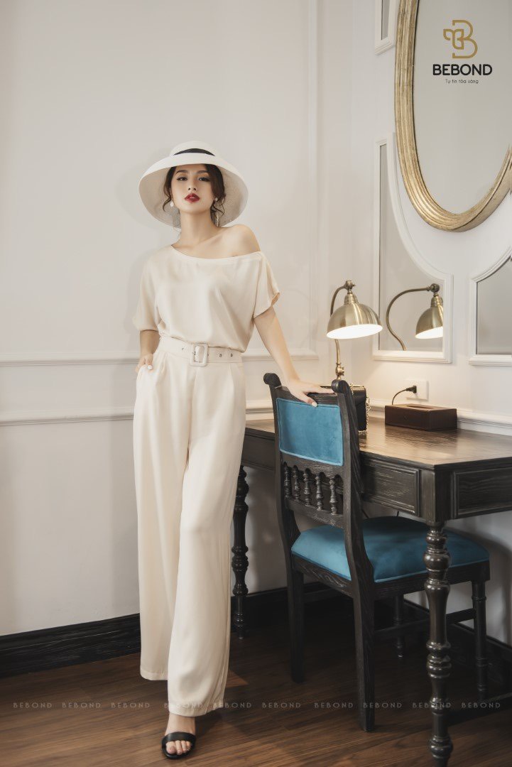 Quần lụa màu kem - Era Set
