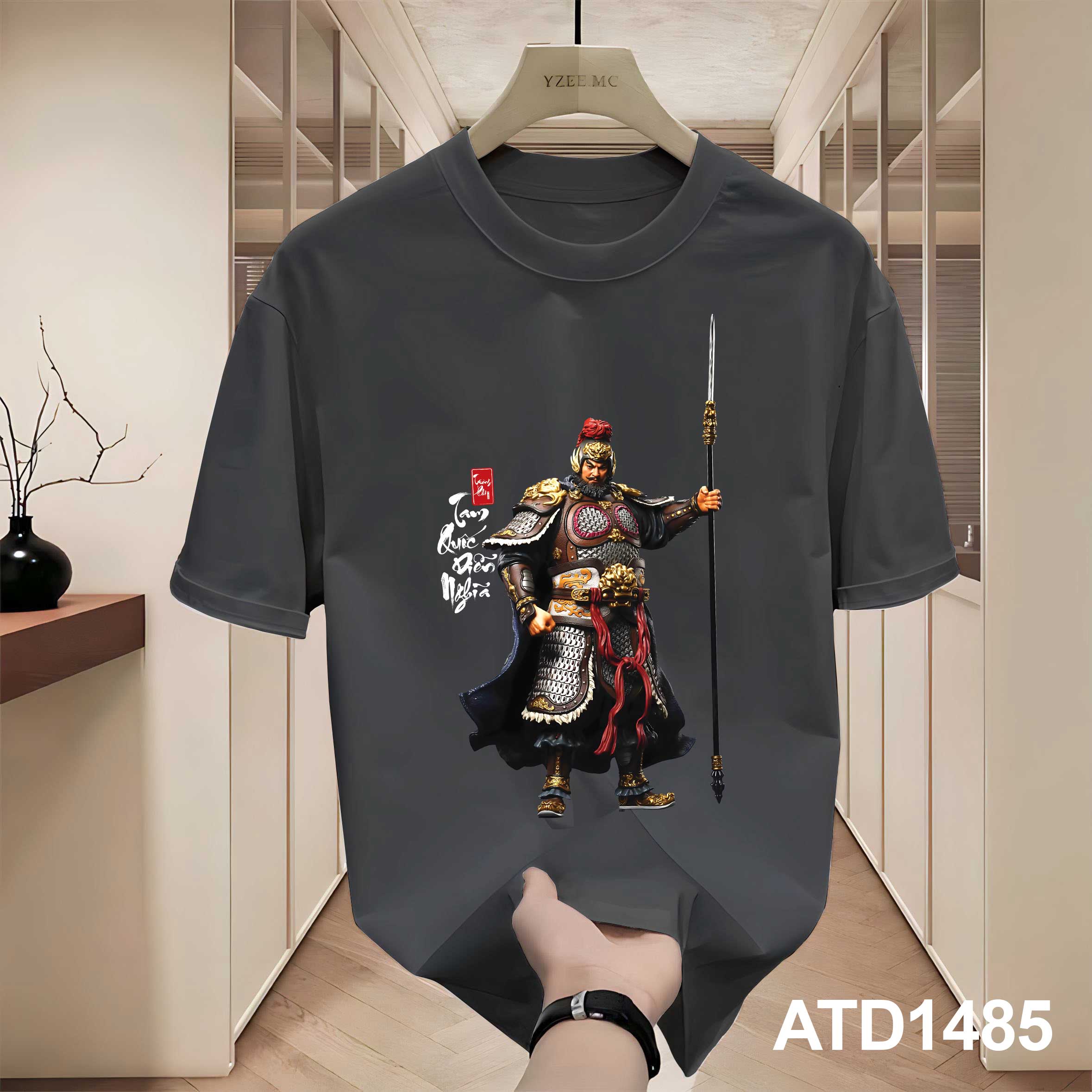Áo phông nam tam quốc diễn nghĩa nhiều màu nhiều màu ATD1485 Miucho Iconic vải cotton in artwork_thumbnail_7