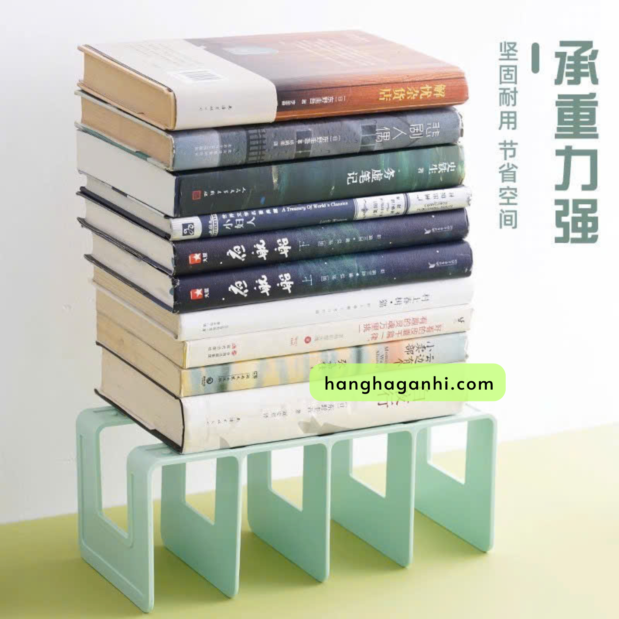 Giá sách nhựa 4 ngăn trộn màu, HÀNG LOẠI 1, CỨNG CÁP_thumbnail_0