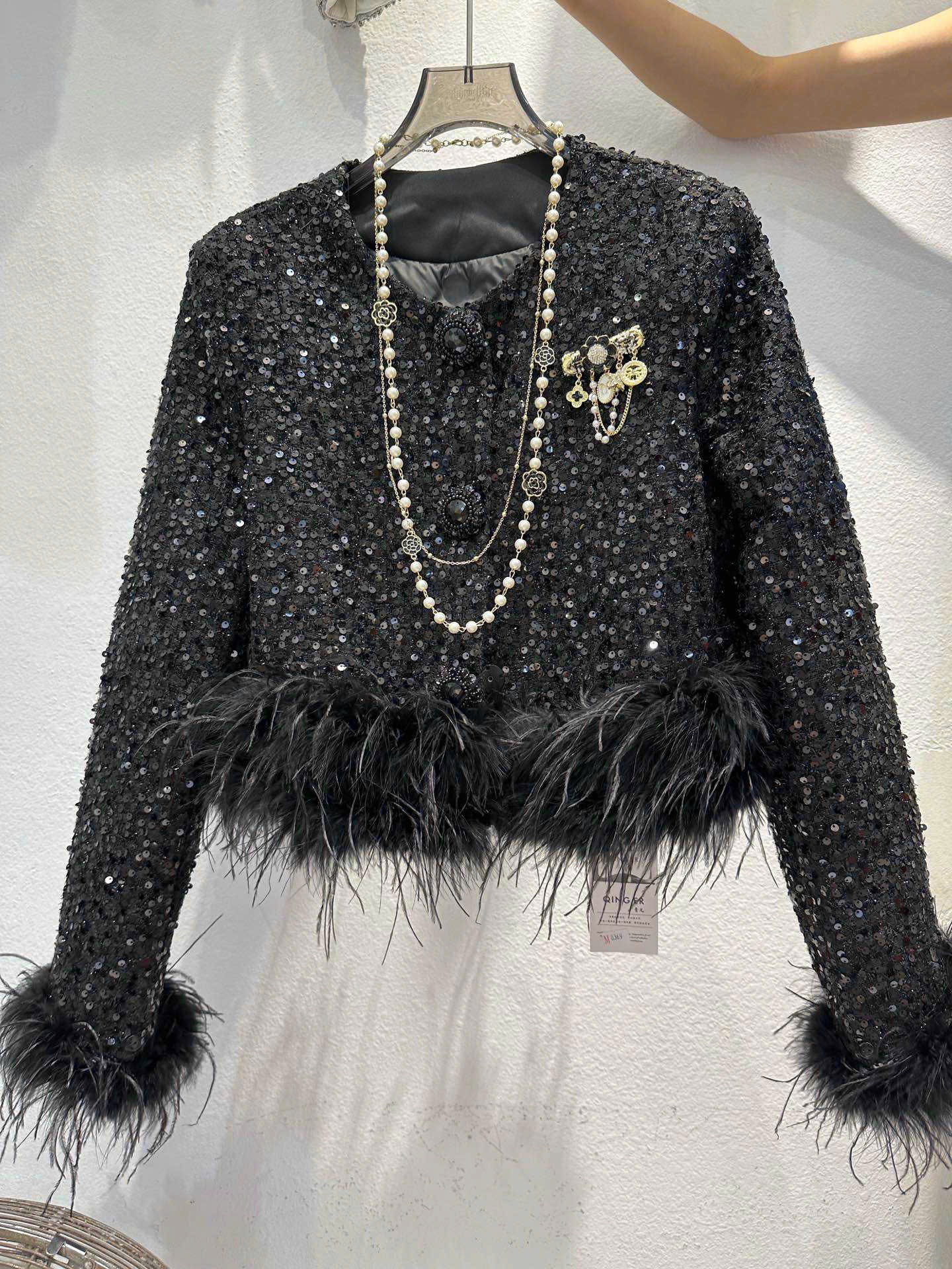 Áo dạ kim sa lông - V40_thumbnail_0