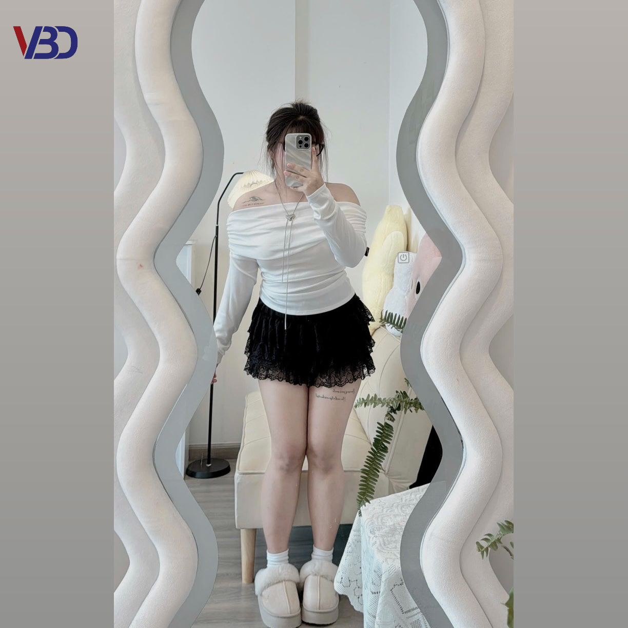 Áo thun trễ vai tay dài bigsize AT025 dành cho nàng béo mập từ 55-90kg_thumbnail_13