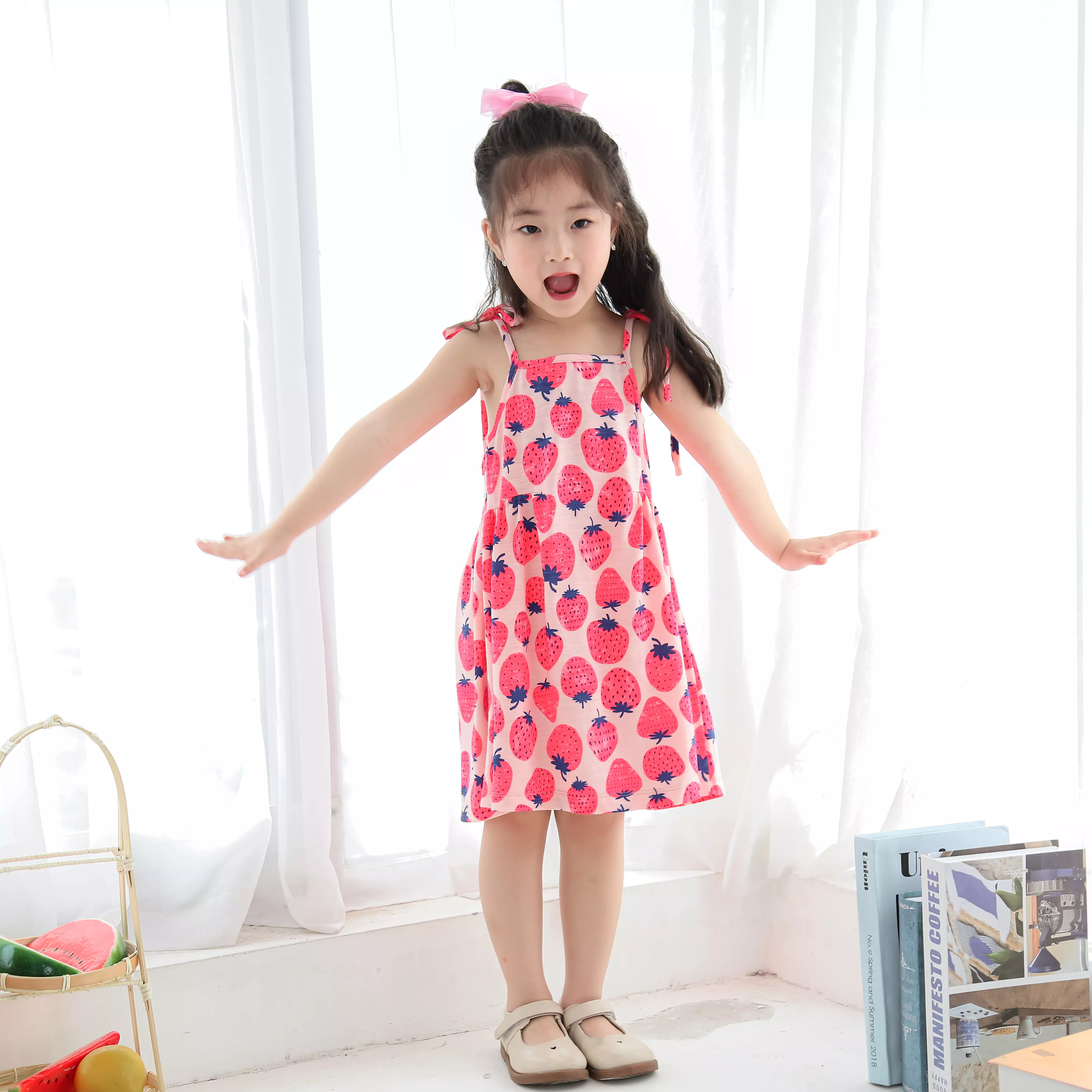 Váy thun hai dây buộc nơ vai_thumbnail_7