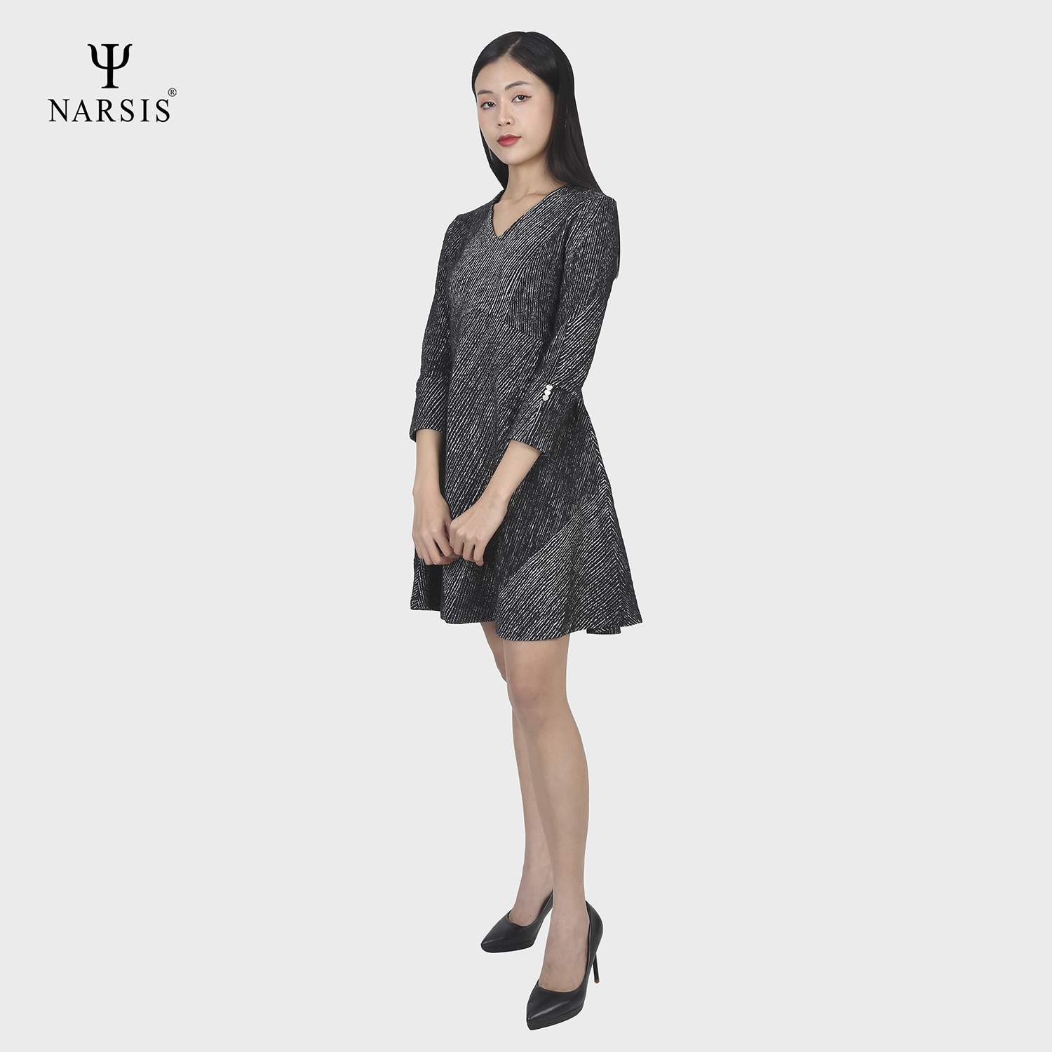 VÁY NỮ B9007 NARSIS CHẤT LIỆU THOÁNG MÁT, DỄ CHỊU, THOẢI MÁI CẢ NGÀY, DỄ VẬN ĐỘNG_thumbnail_2