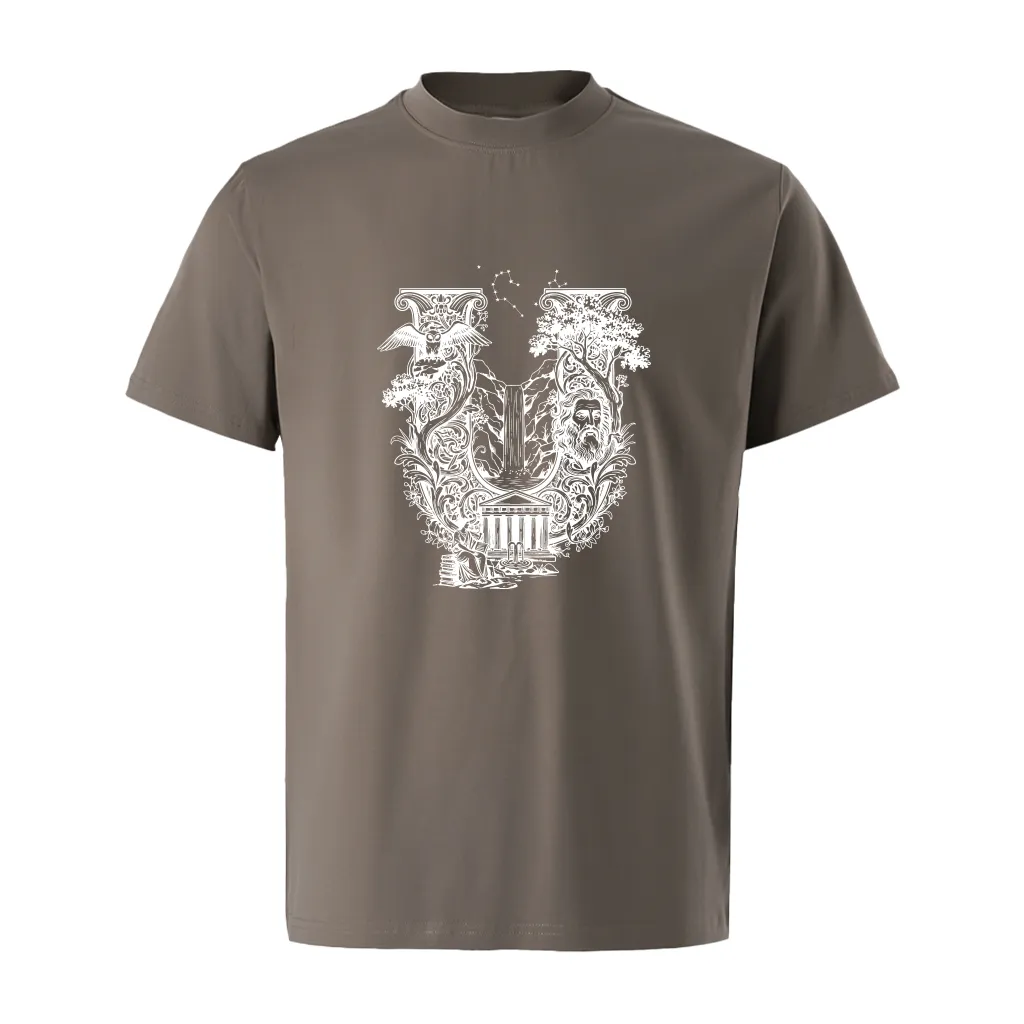 Áo phông form rộng nam tính Miucho Iconic vải cotton thoáng mát dày dặn chữ U in artwork 2766_thumbnail_15