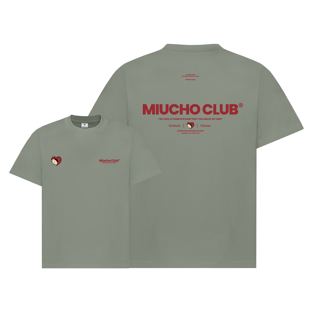 Áo phông đôi nam nữ form rộng 1955 Miucho Club cổ tròn vải cotton 2c 250gsm dày dặn in typography_thumbnail_22