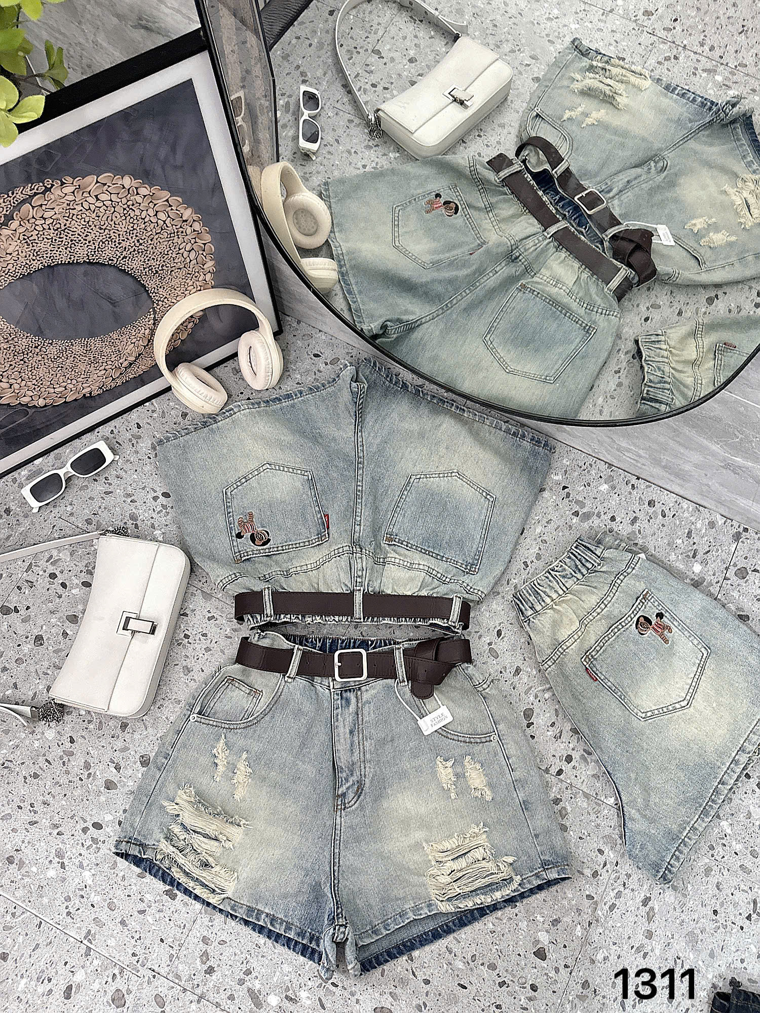 BIGSIZE NỮ- Quần short ngắn thêu ngựa T-QSJ1311_thumbnail_7